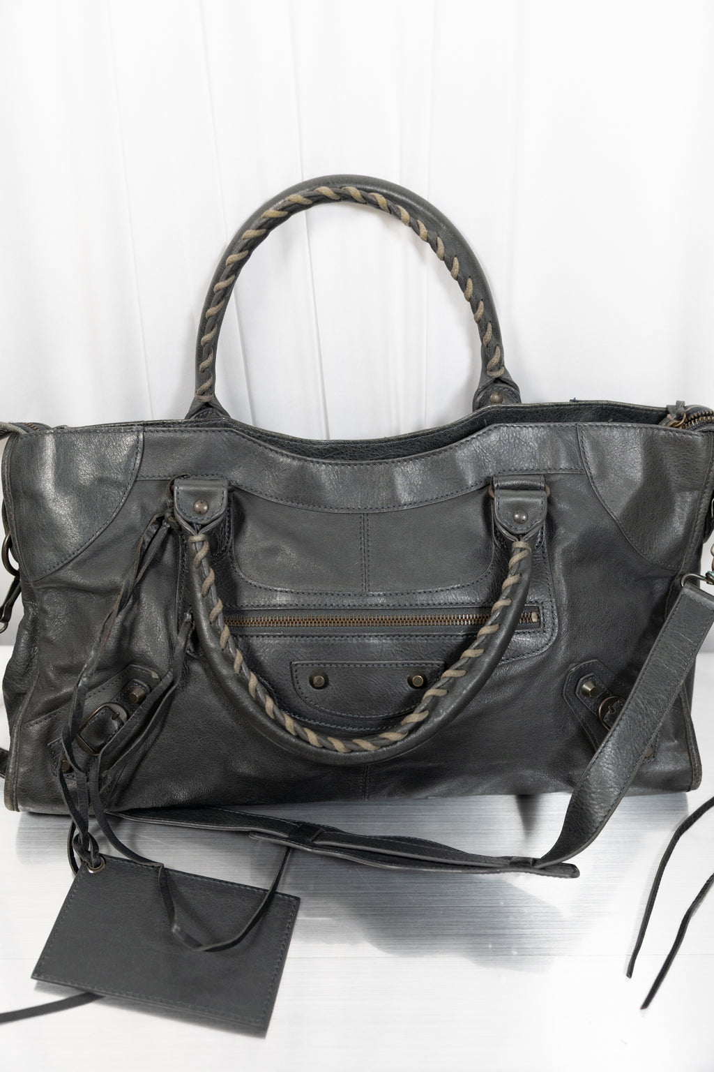 Balenciaga Part Time Grey Bag