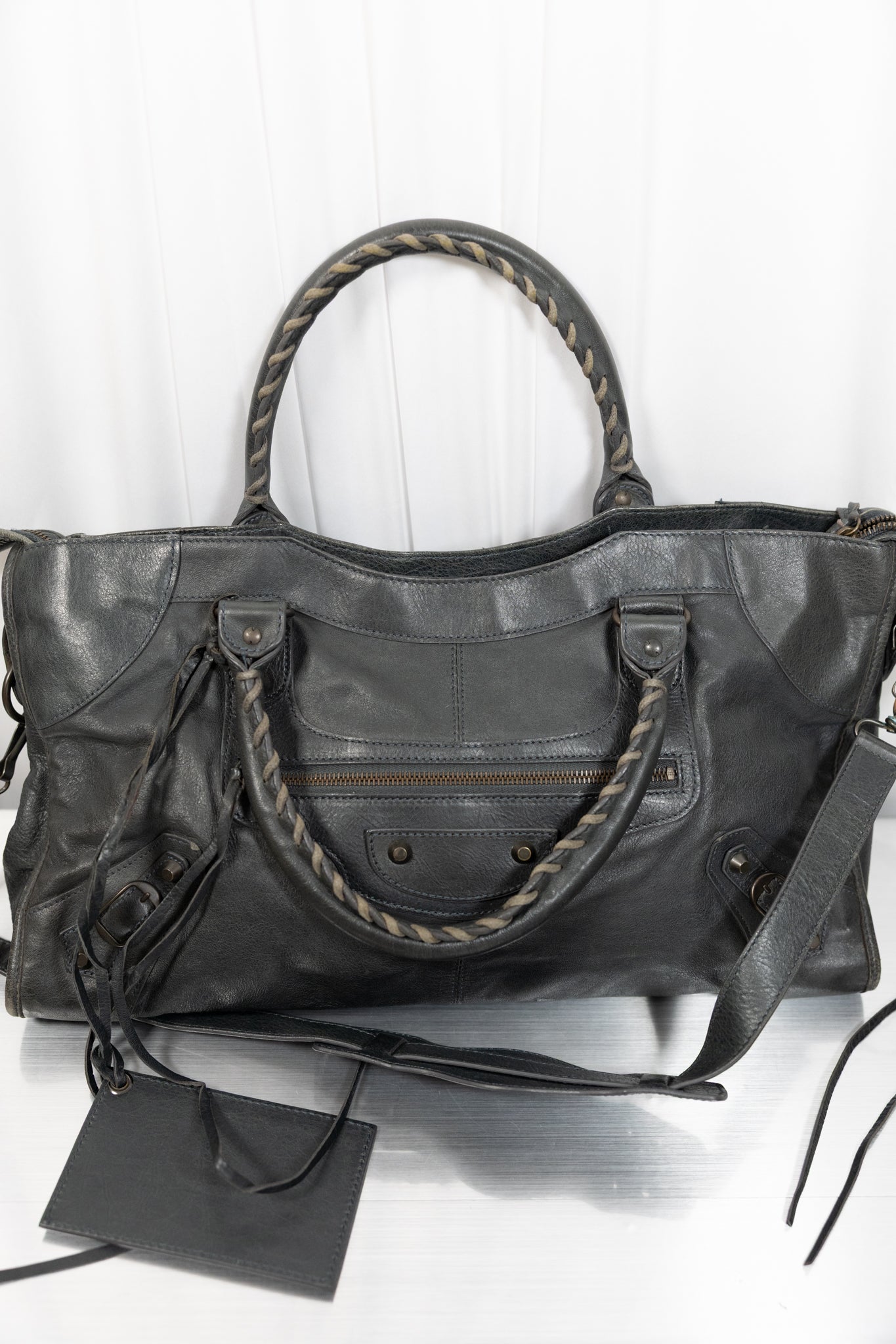 Balenciaga Part Time Grey Bag