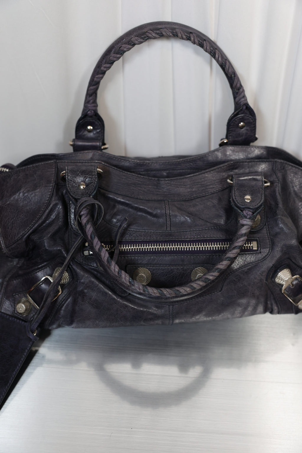 Balenciaga dark purple part time