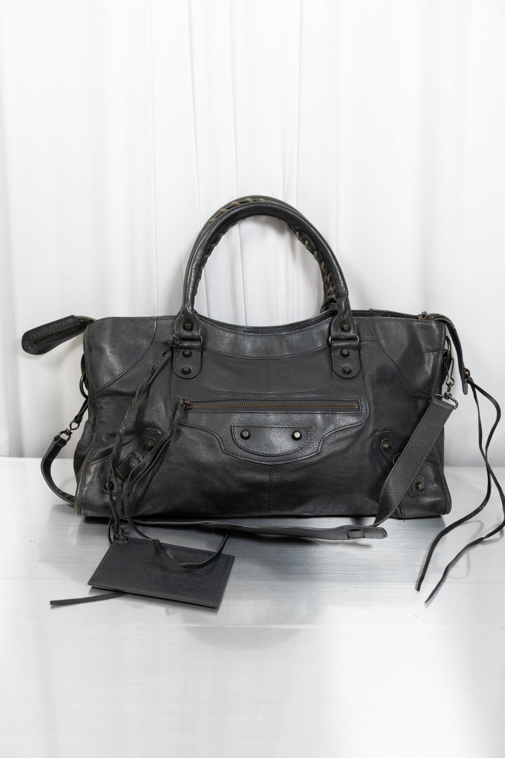 Balenciaga Part Time Grey Bag