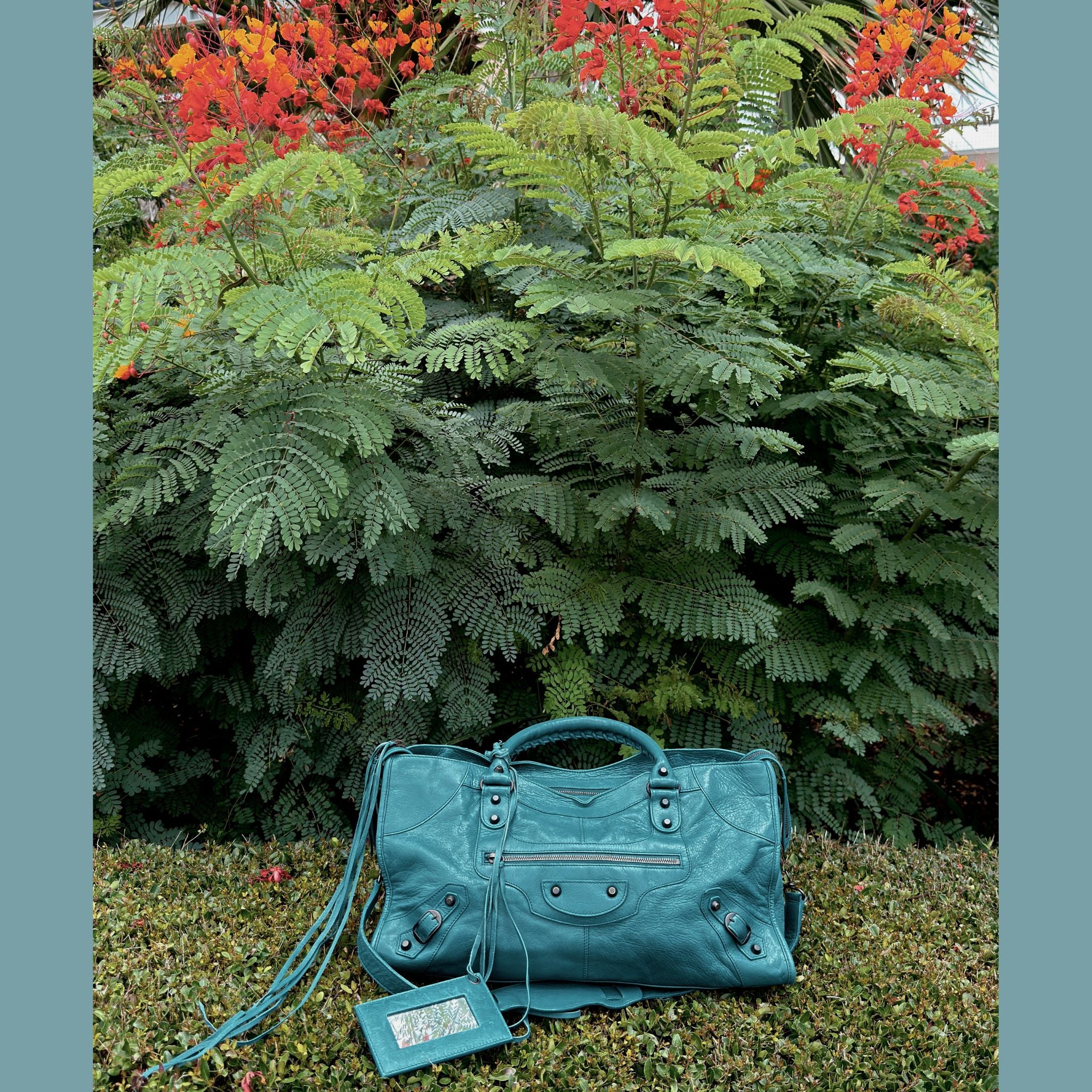 Balenciaga Teal Part Time Bag