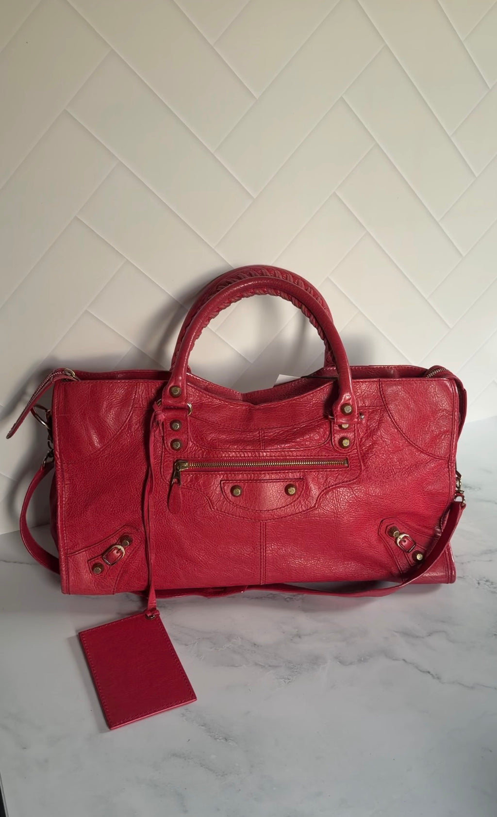 Balenciaga 2012 Hot Pink Part time- Rose Gold Hardware