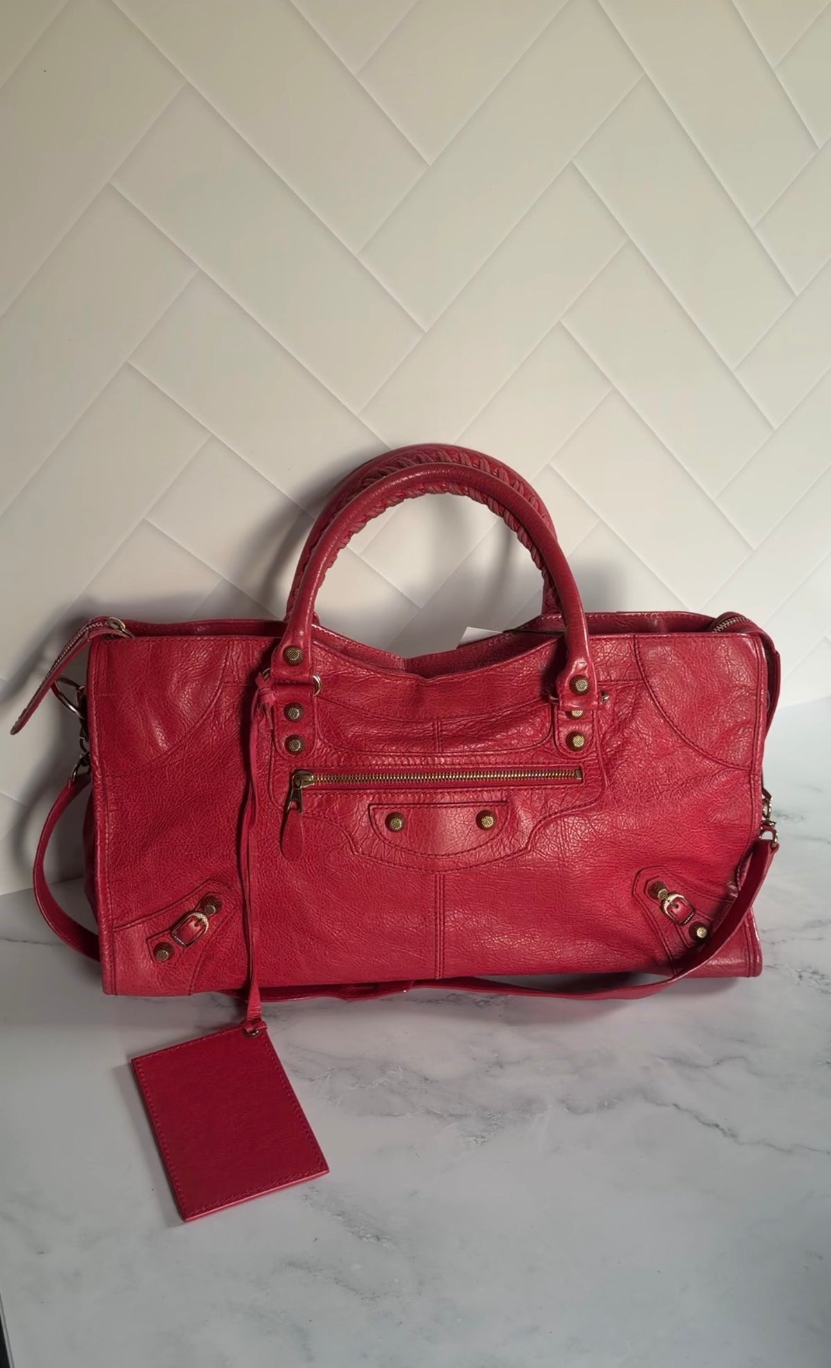 Balenciaga 2012 Hot Pink Part time- Rose Gold Hardware