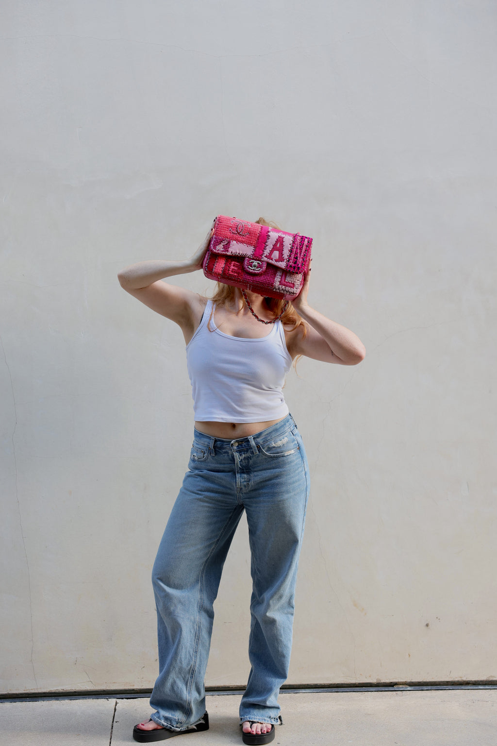 Chanel RARE Pink Patchwork Bag
