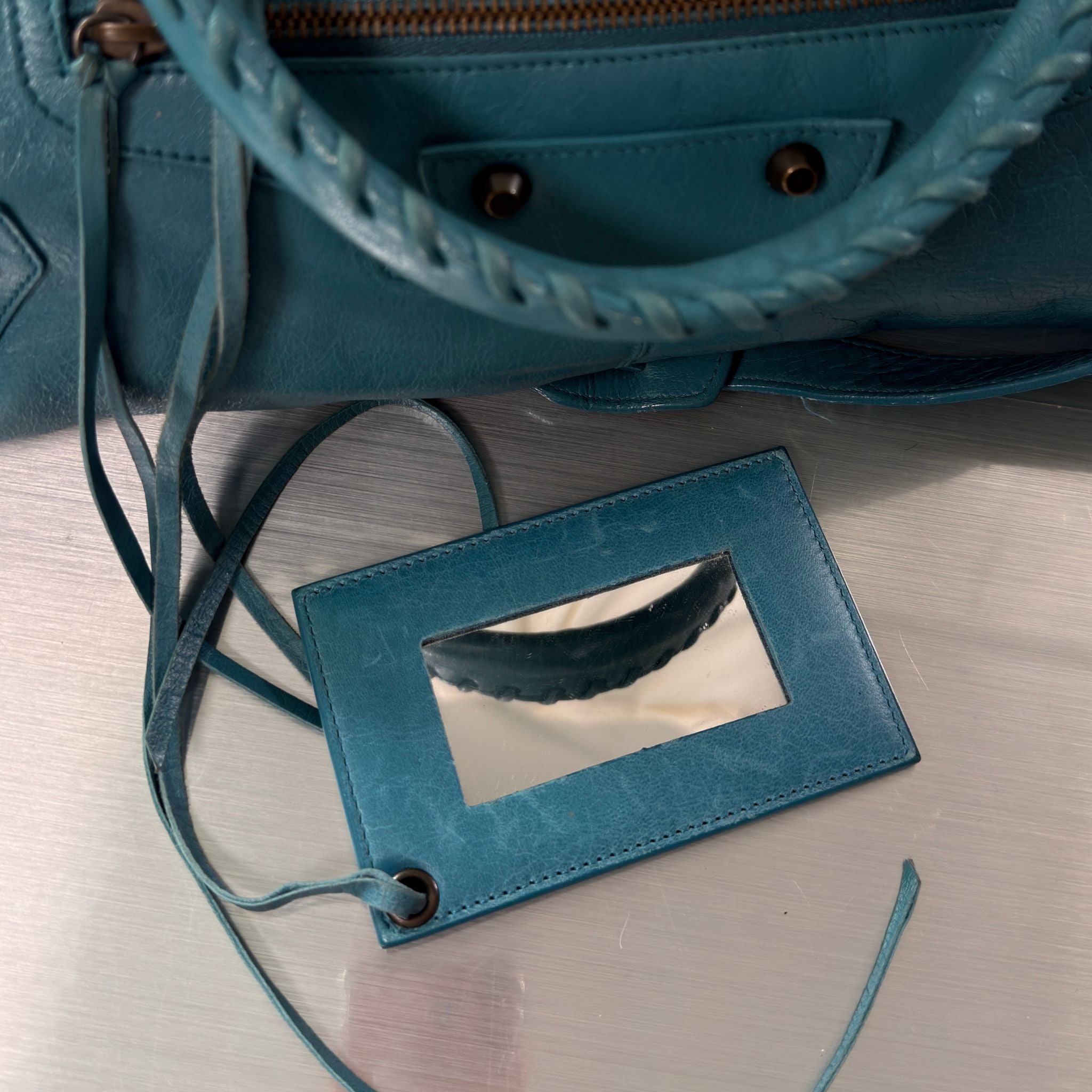 Balenciaga Teal Part Time Bag