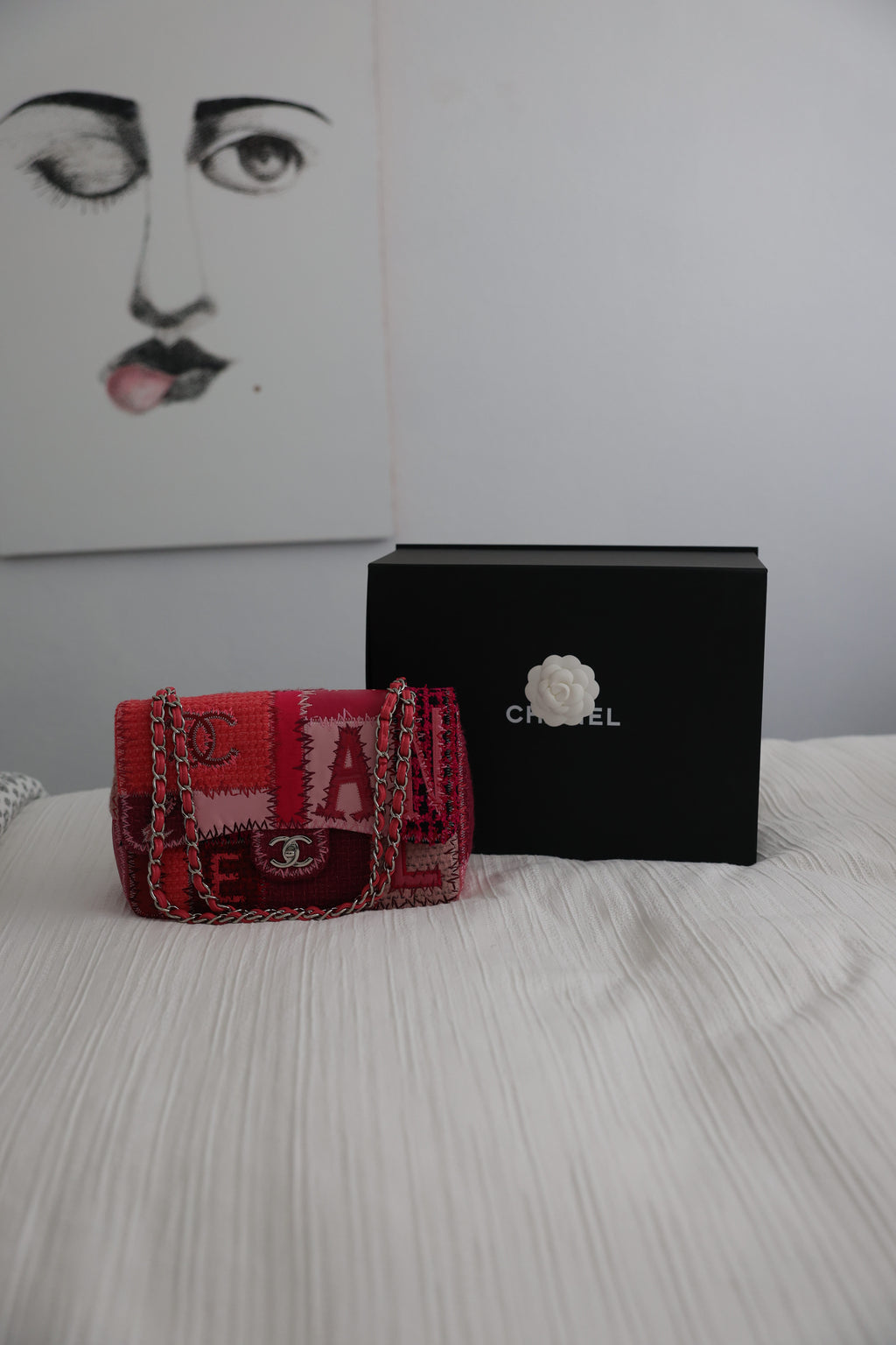 Chanel RARE Pink Patchwork Bag