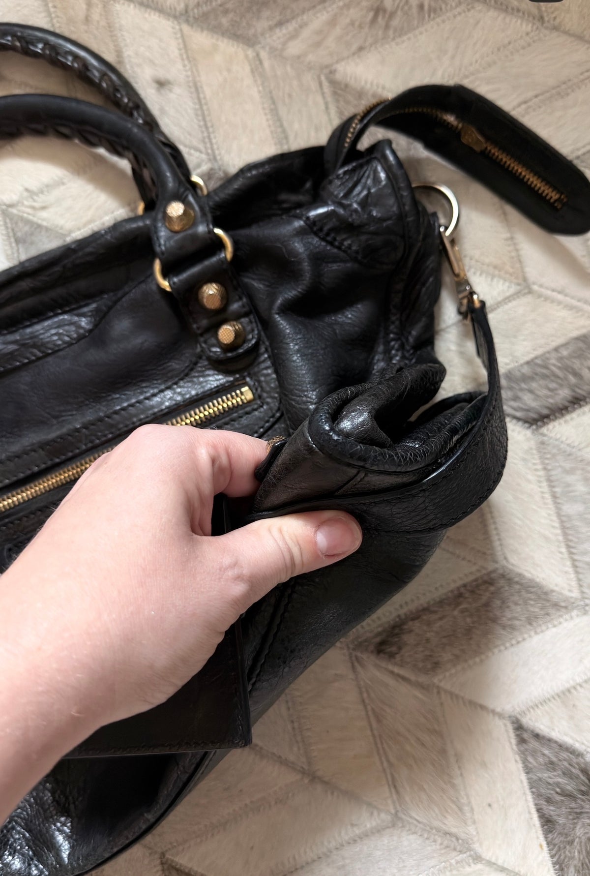 Balenciaga black medium city