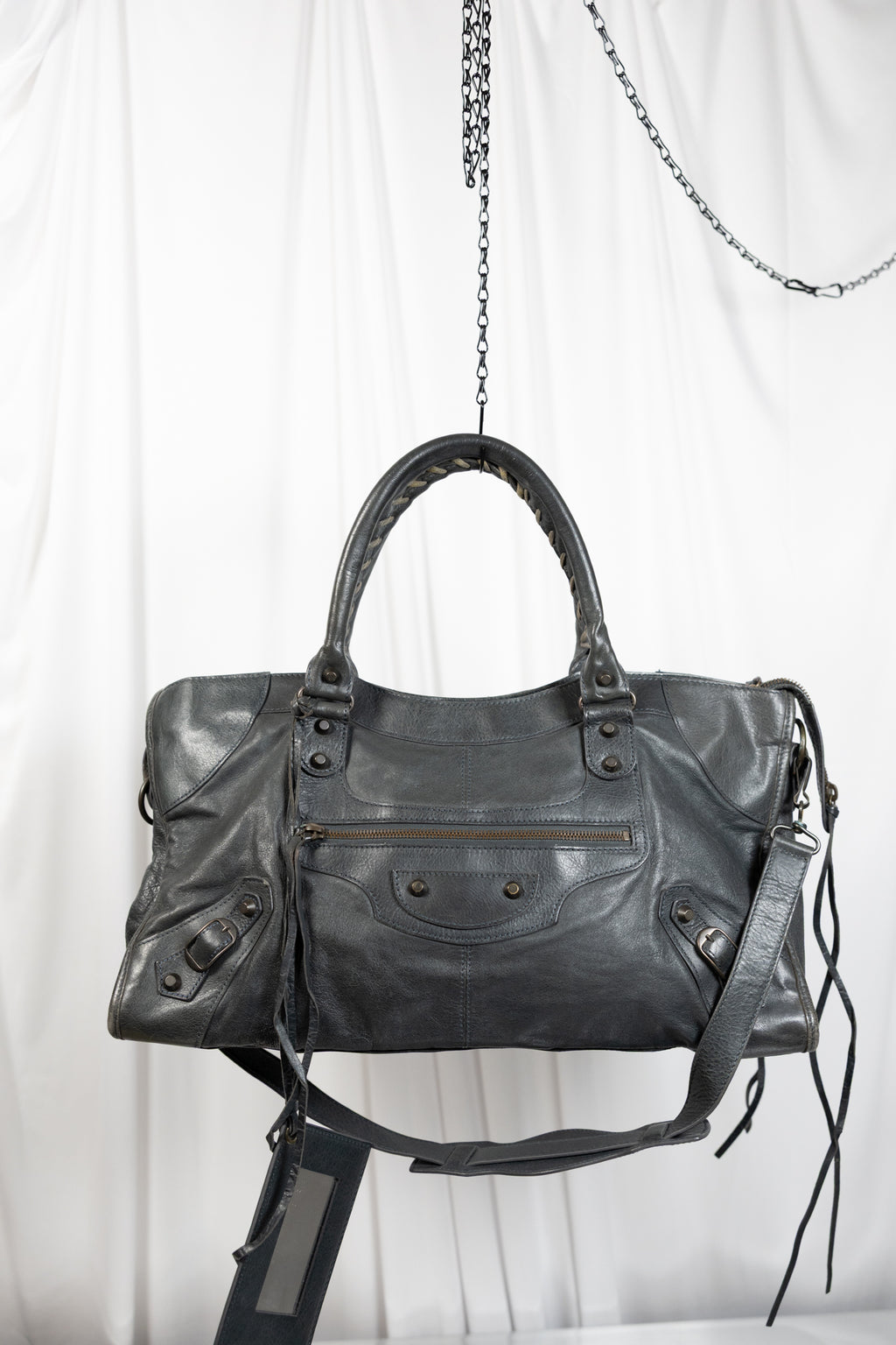 Balenciaga Part Time Grey Bag
