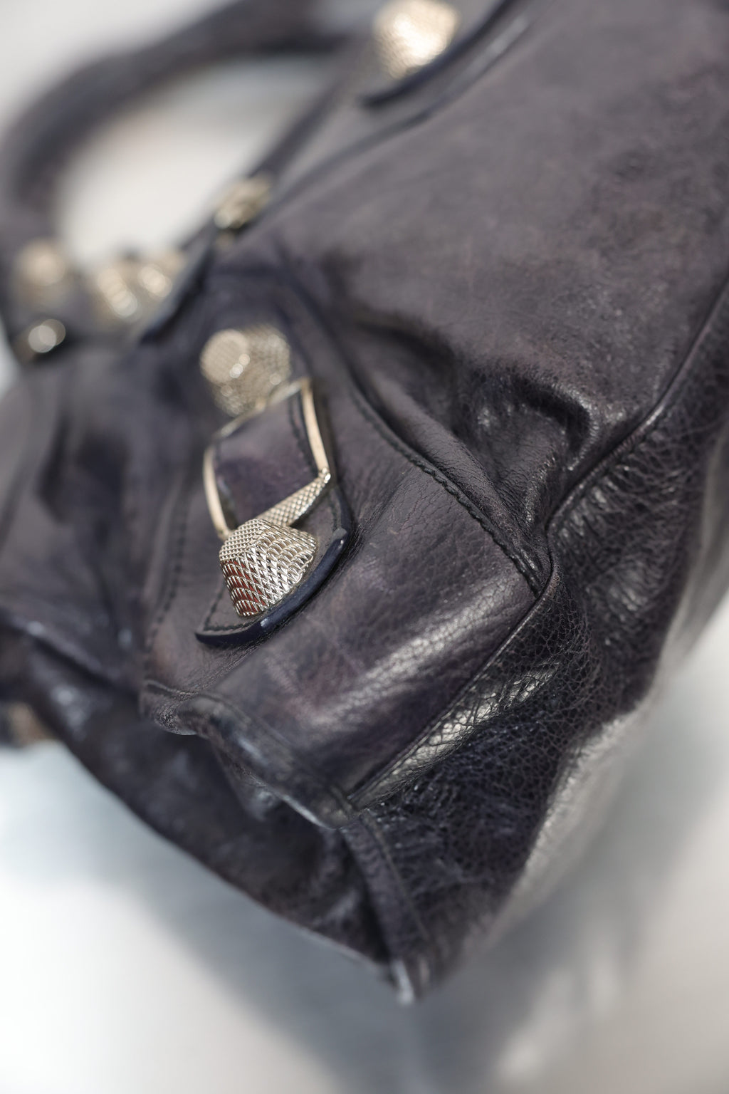 Balenciaga dark purple part time