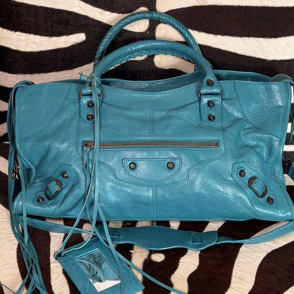 Balenciaga Teal Part Time Bag