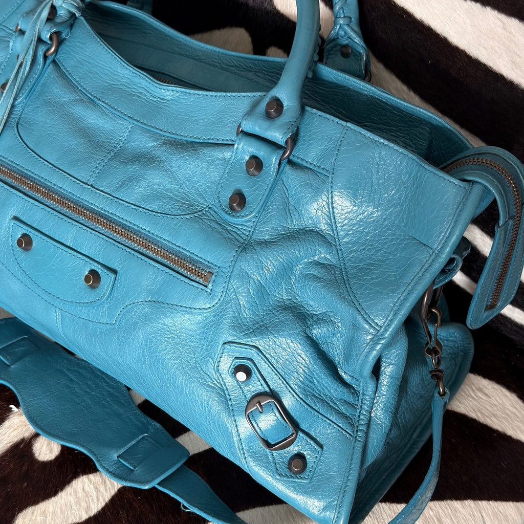 Balenciaga Teal Part Time Bag