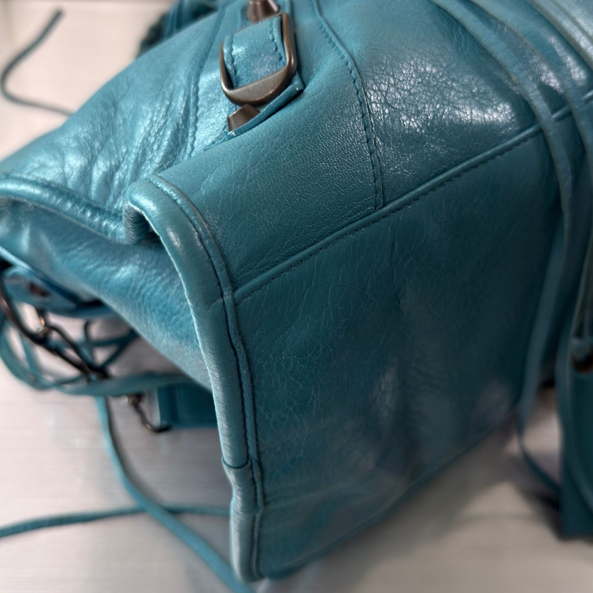 Balenciaga Teal Part Time Bag