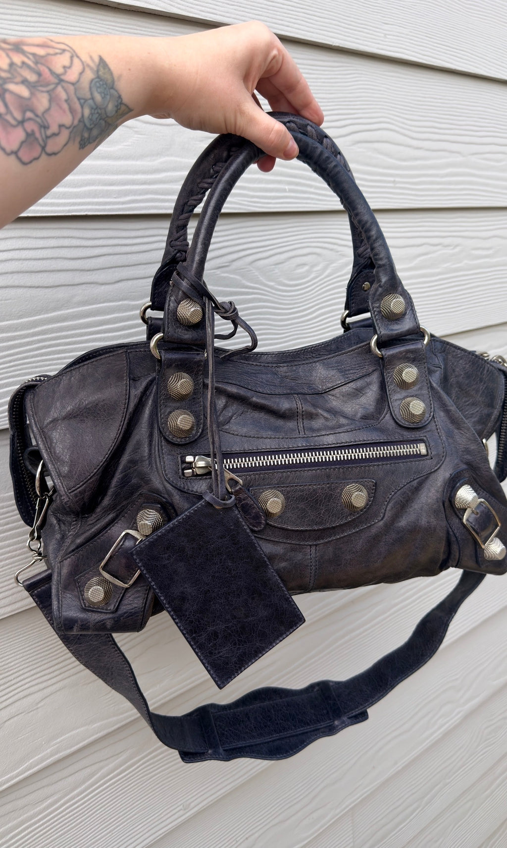 Balenciaga dark purple part time