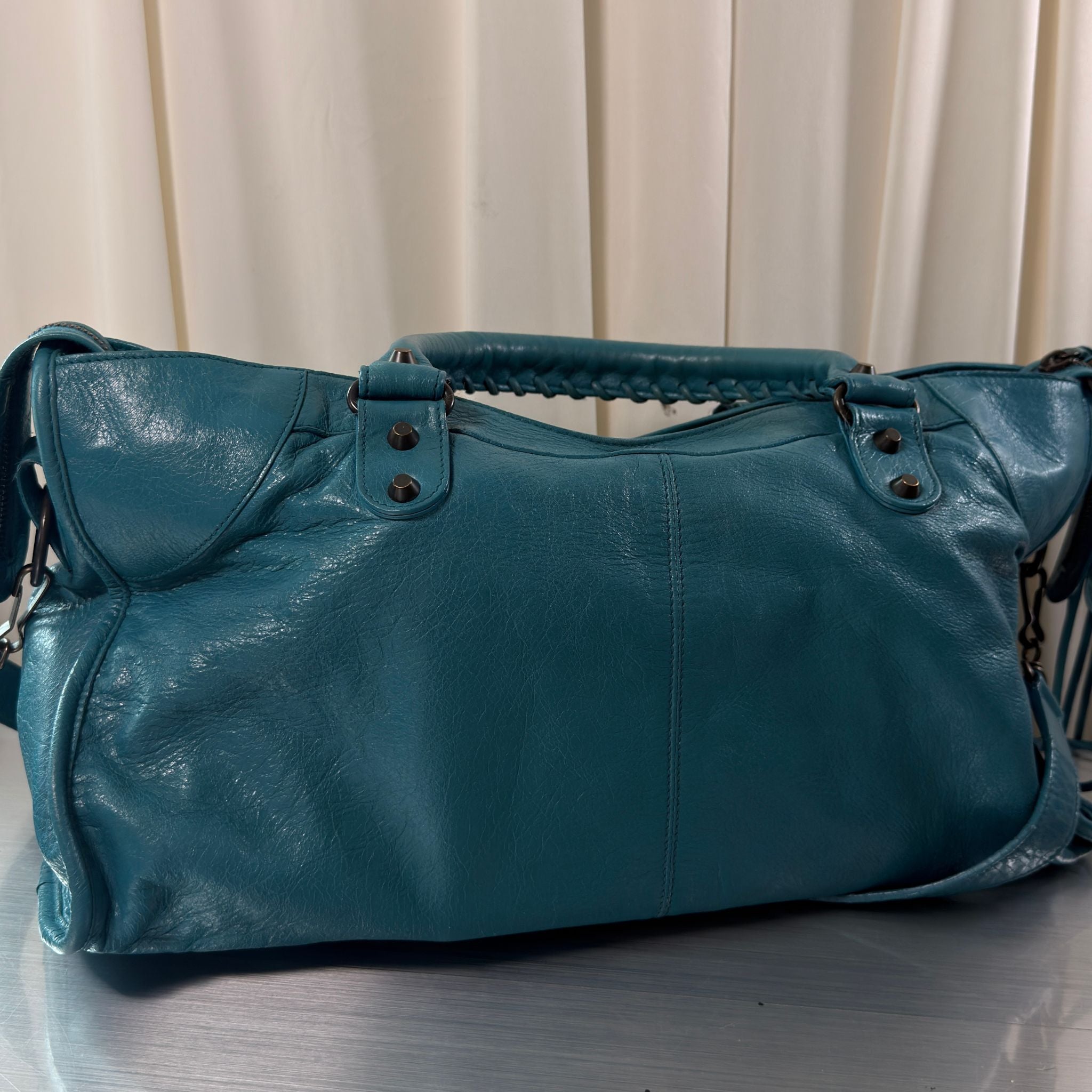 Balenciaga Teal Part Time Bag