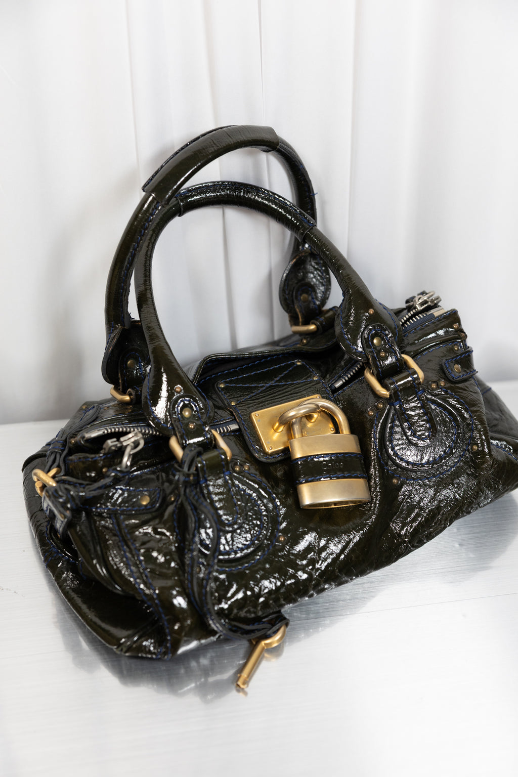 Chloe Paddington Dark Green Bag
