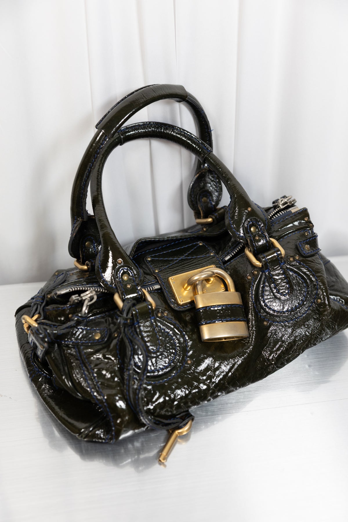 Chloe Paddington Dark Green Bag