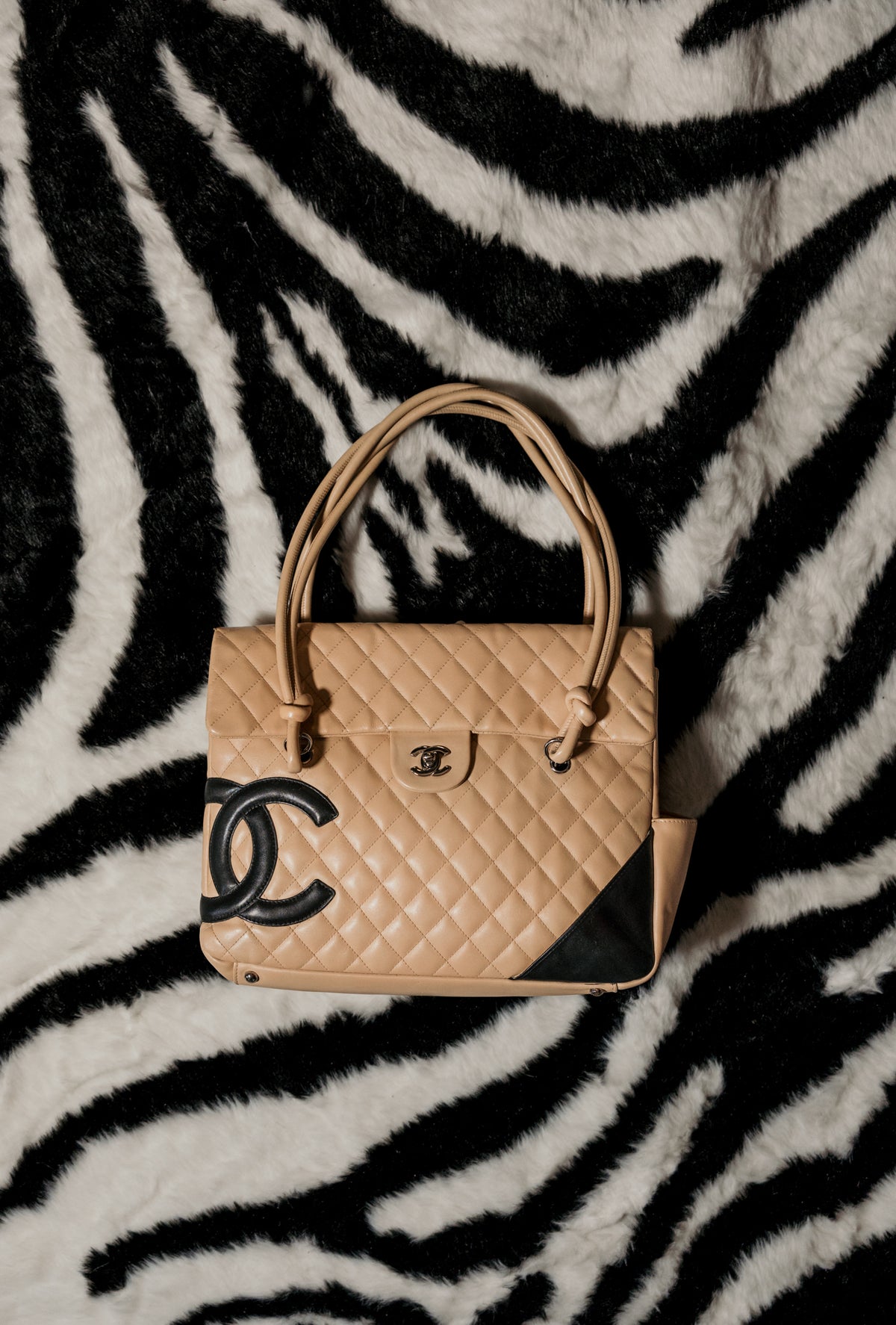 Chanel Cambon Flap Bag Tan *Rare*