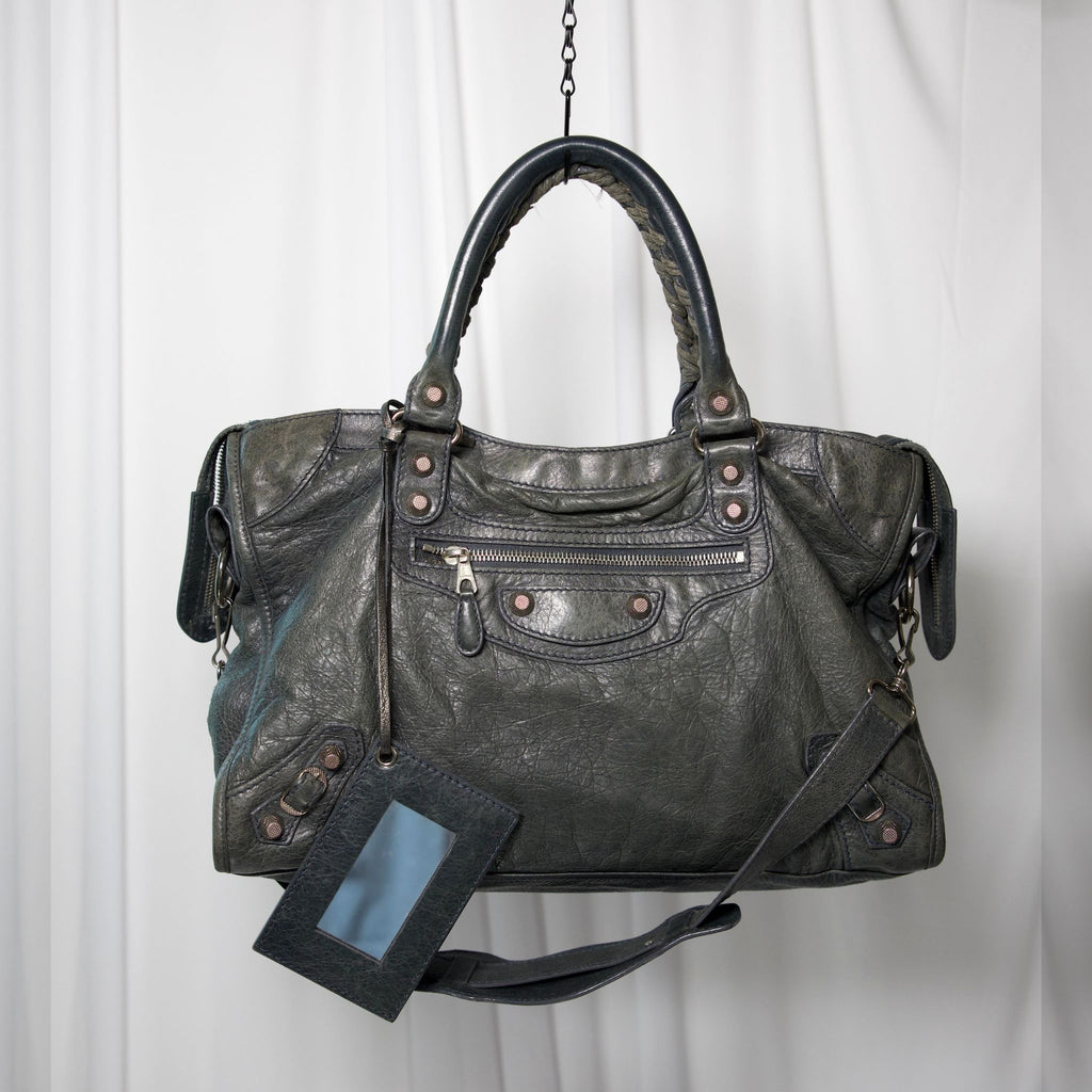 Balenciaga Gray Medium City Bag