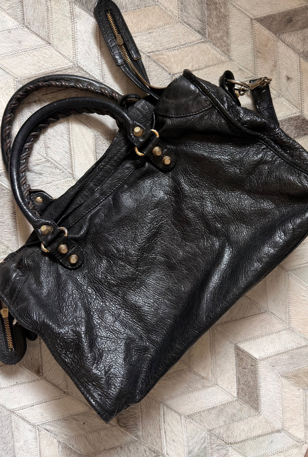 Balenciaga black medium city