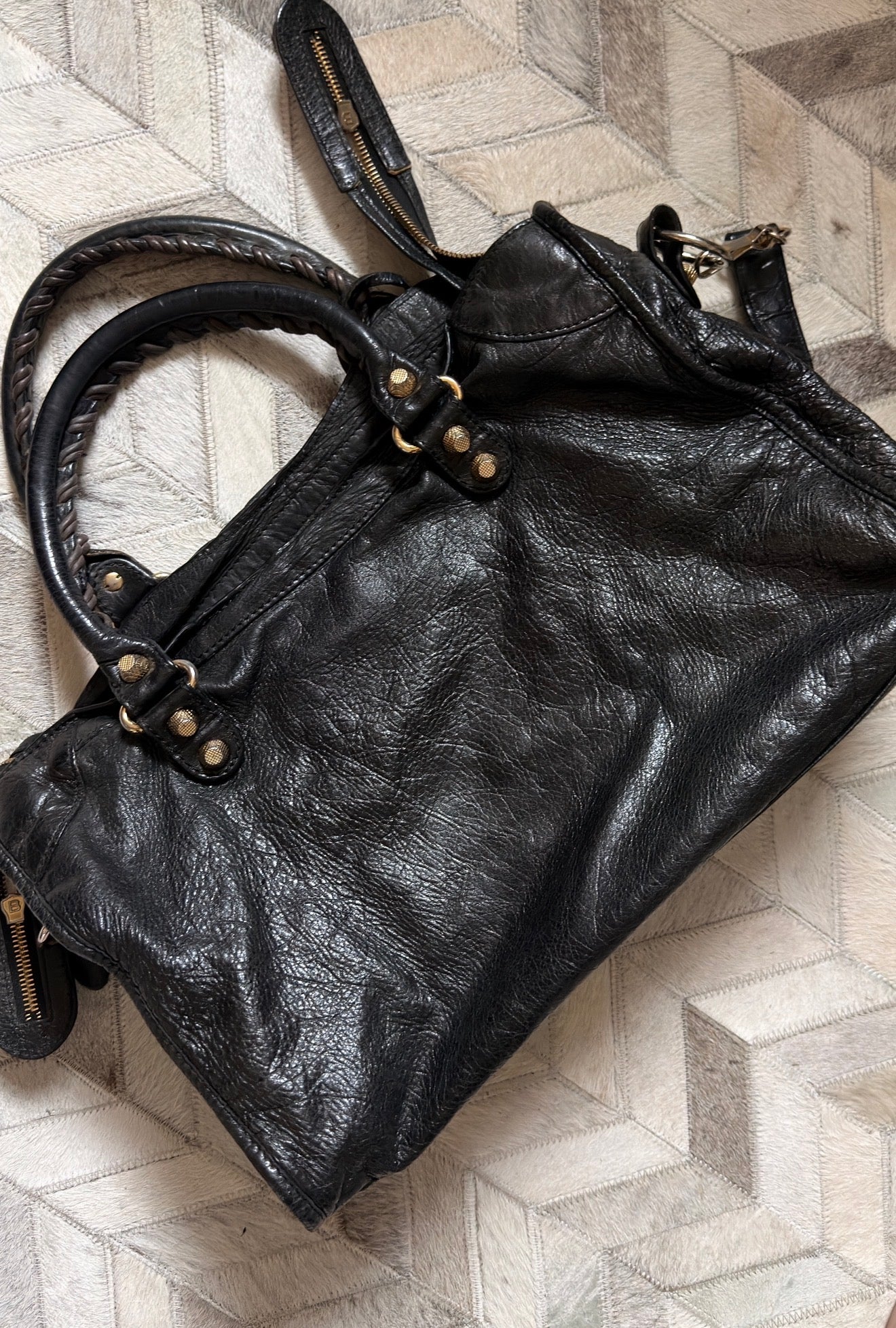 Balenciaga black medium city