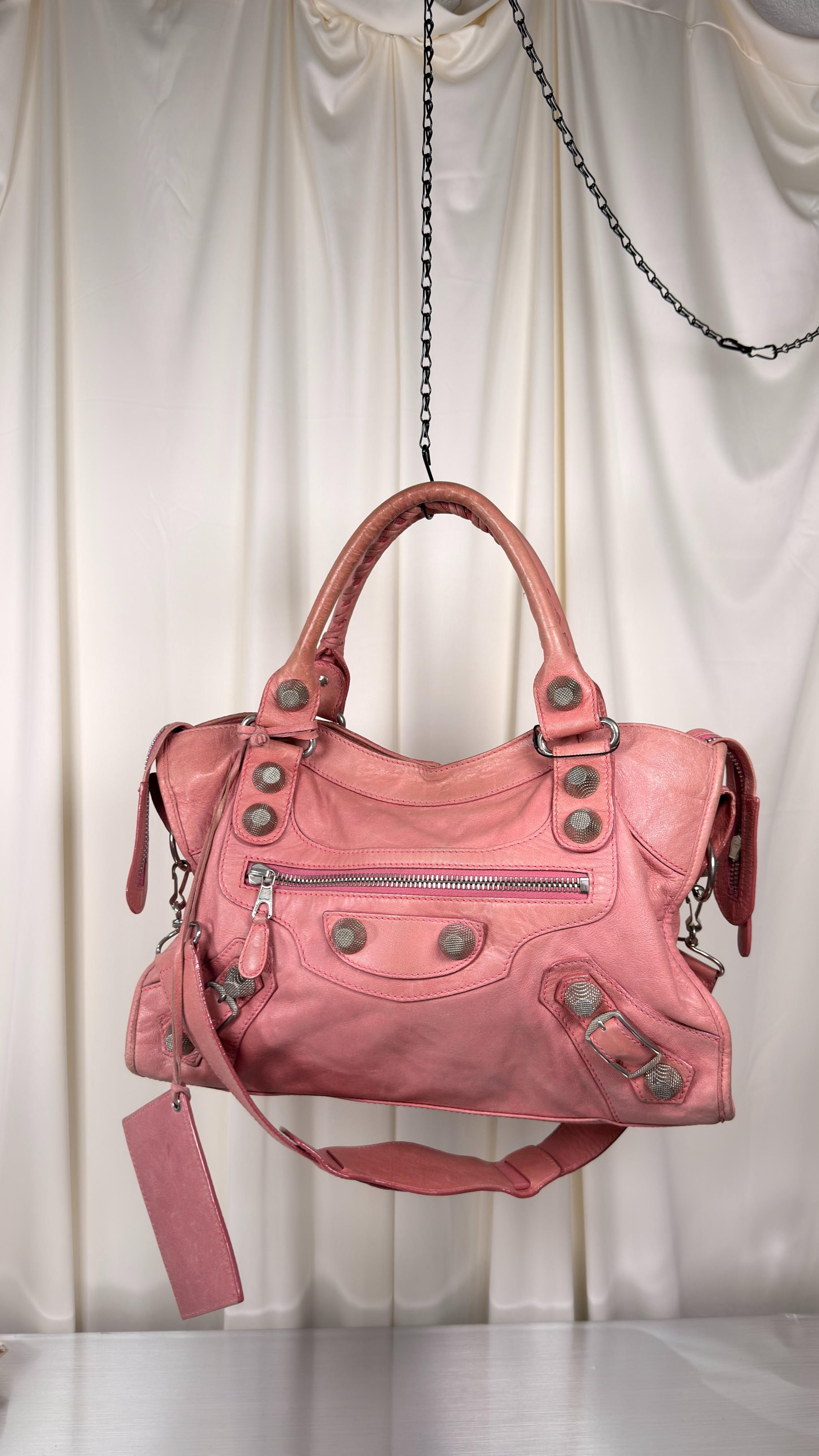 Balenciaga Pink Giant 21 Stud Bag