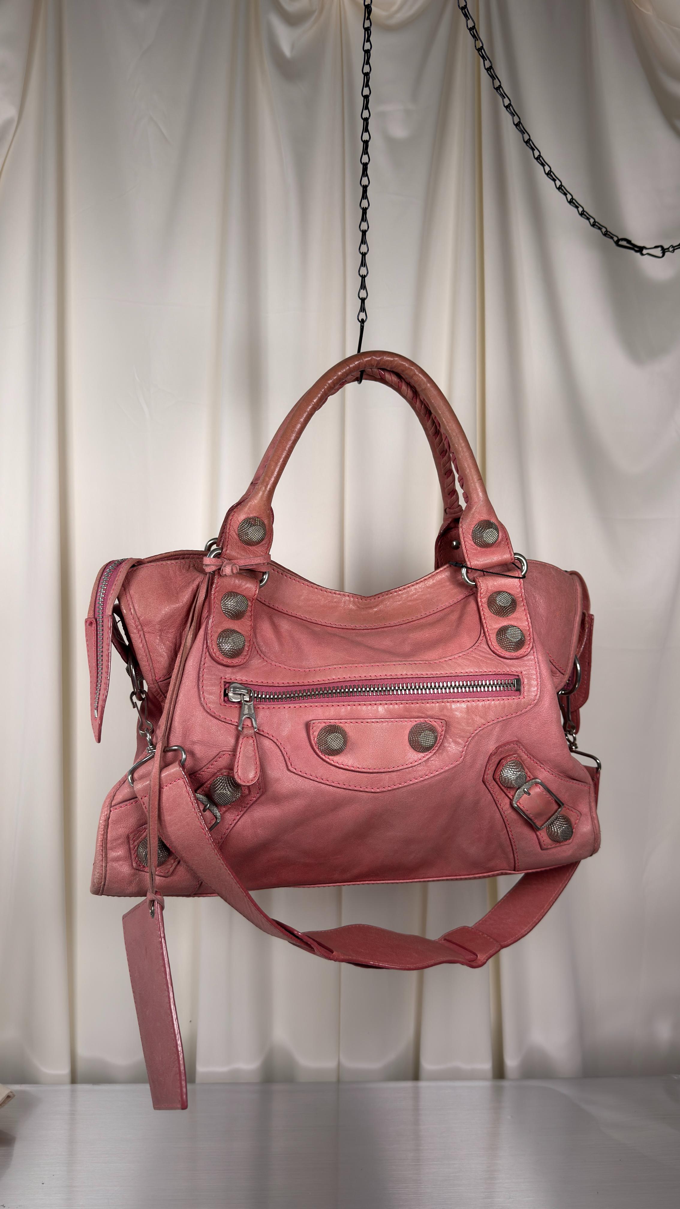 Balenciaga Pink Giant 21 Stud Bag
