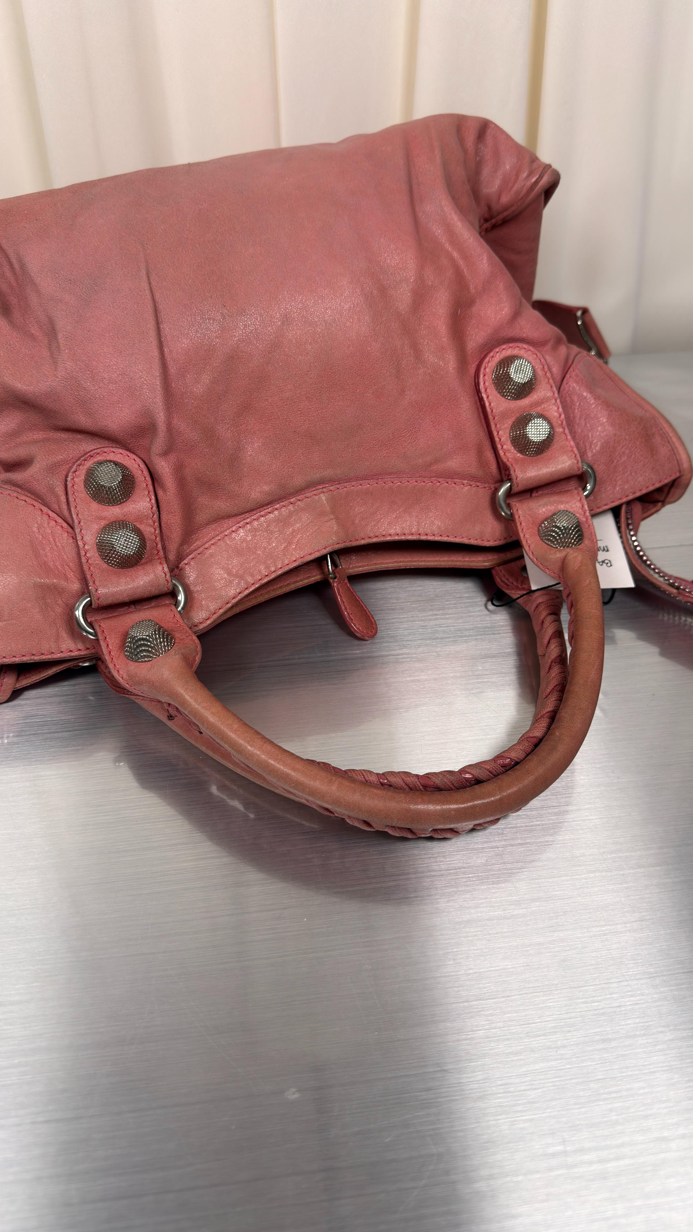 Balenciaga Pink Giant 21 Stud Bag