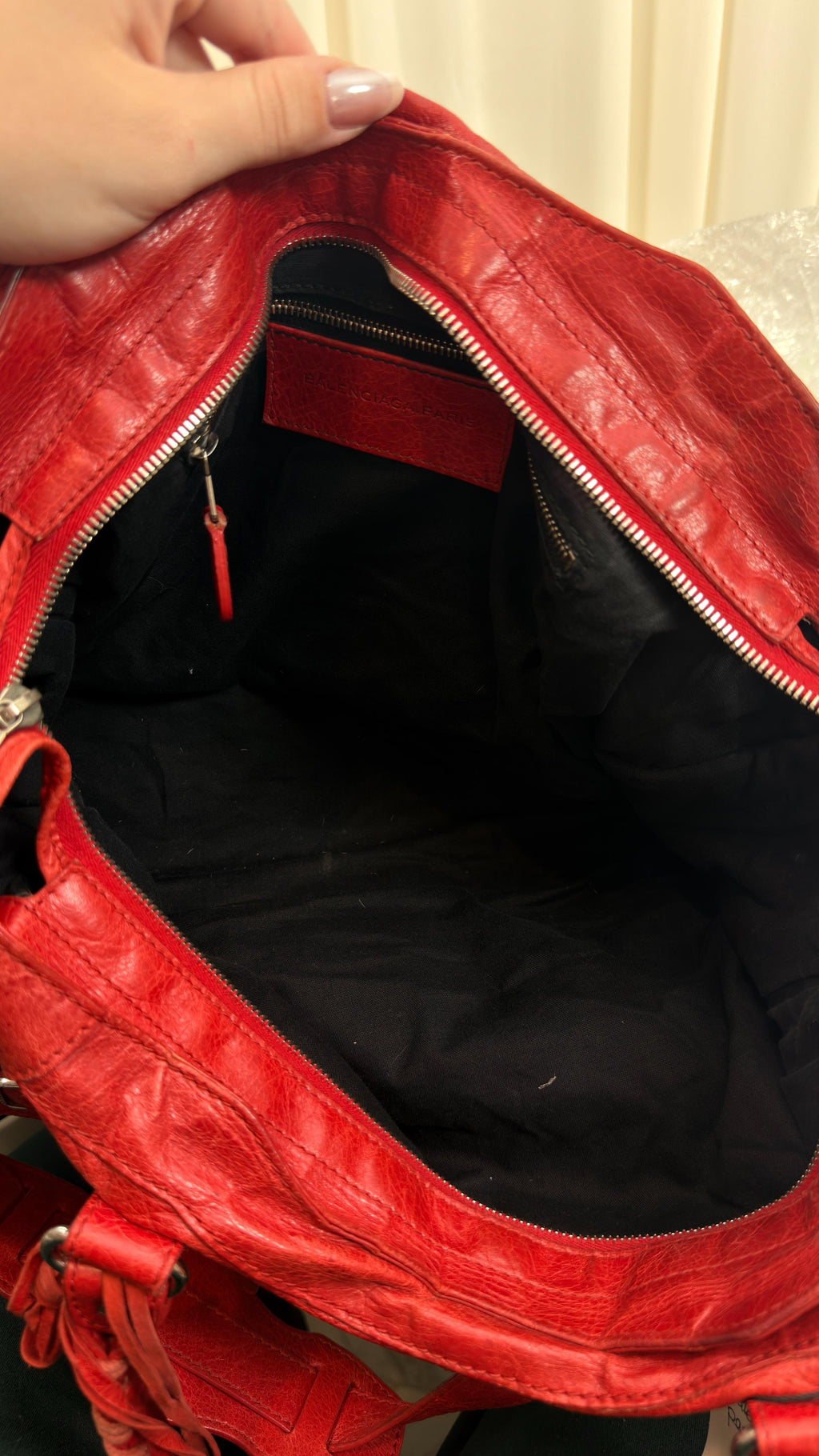 Balenciaga Red Part Time Bag