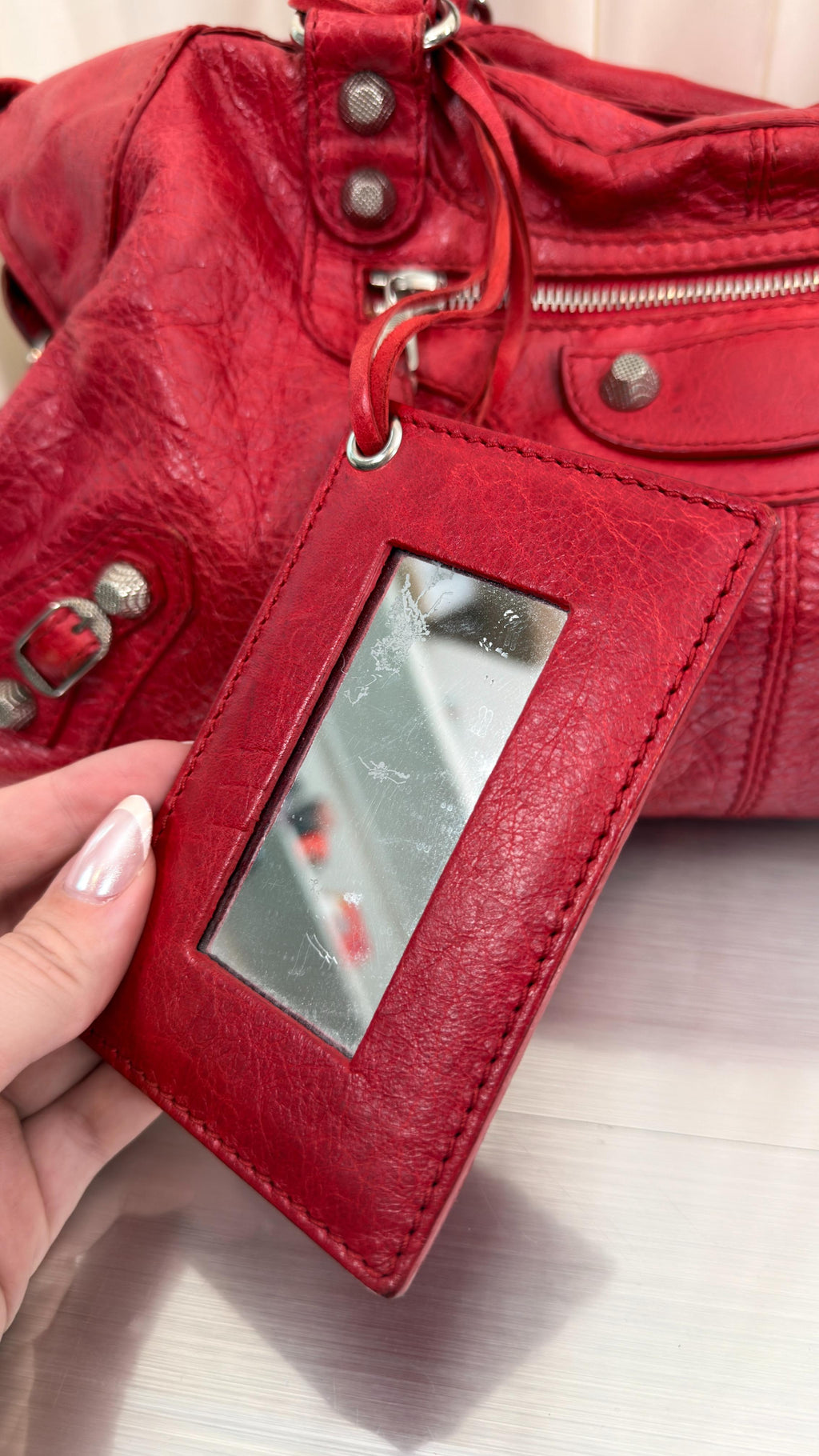 Balenciaga Red Part Time Bag