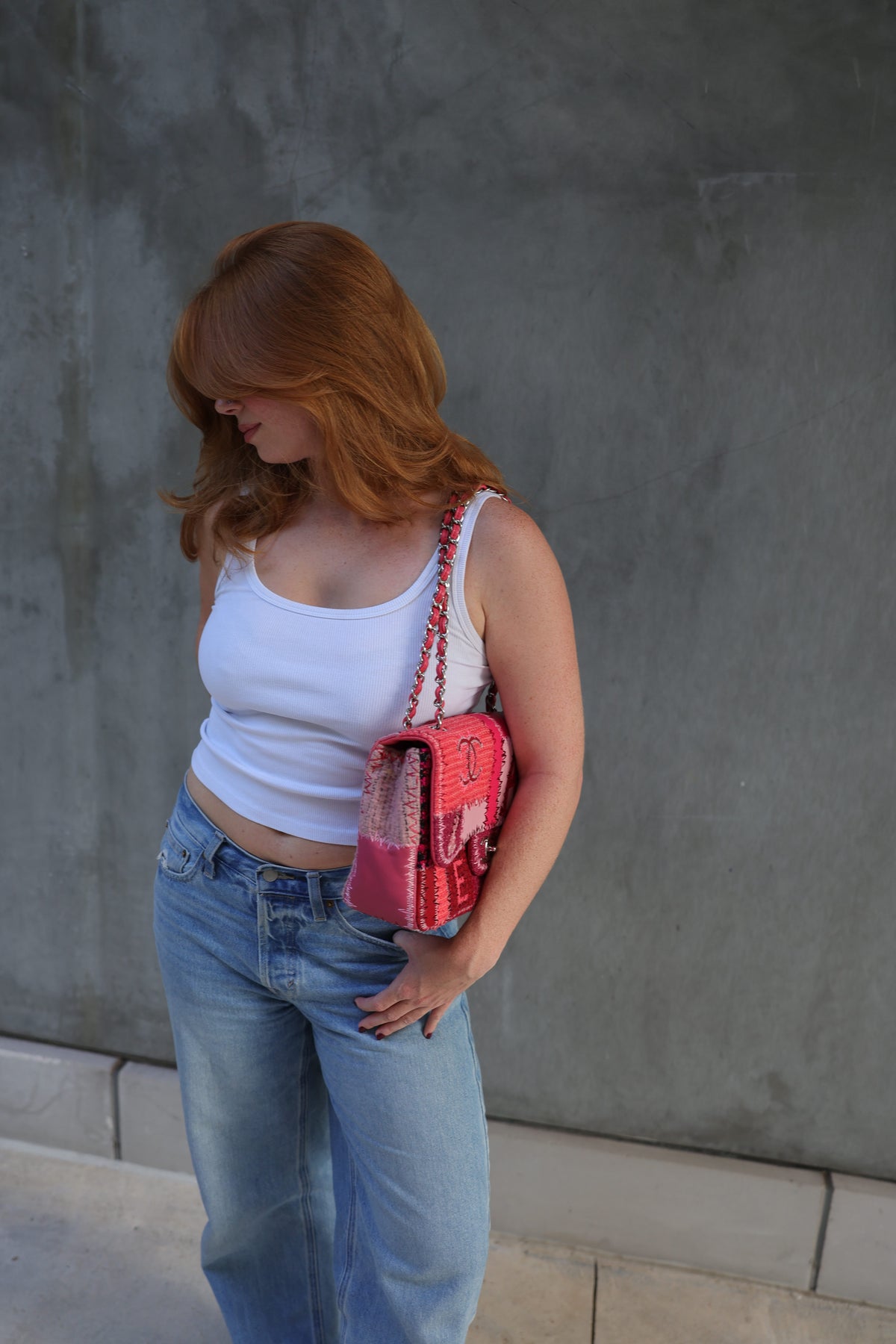 Chanel RARE Pink Patchwork Bag