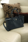 Chanel Navy Blue Cerf Tote