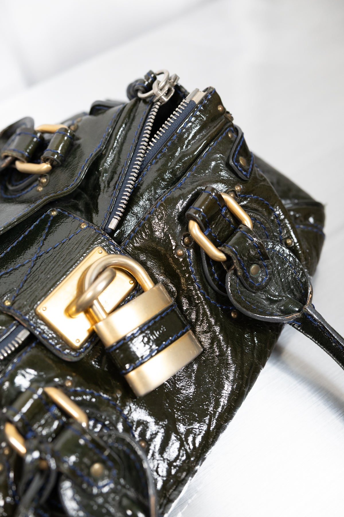 Chloe Paddington Dark Green Bag
