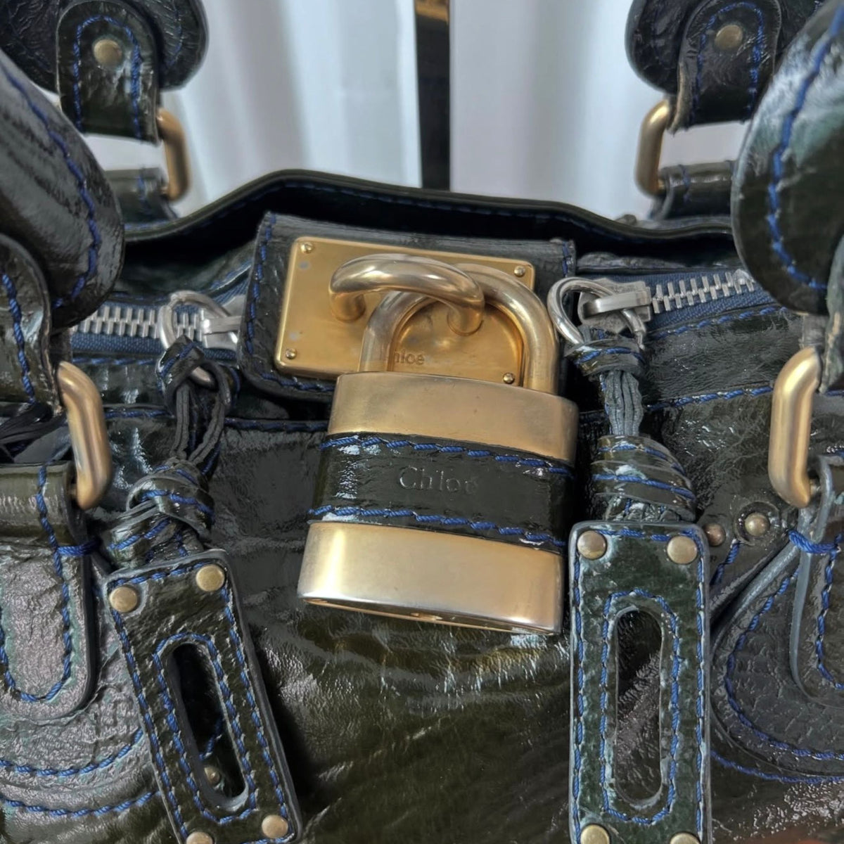 Chloe Paddington Dark Green Bag