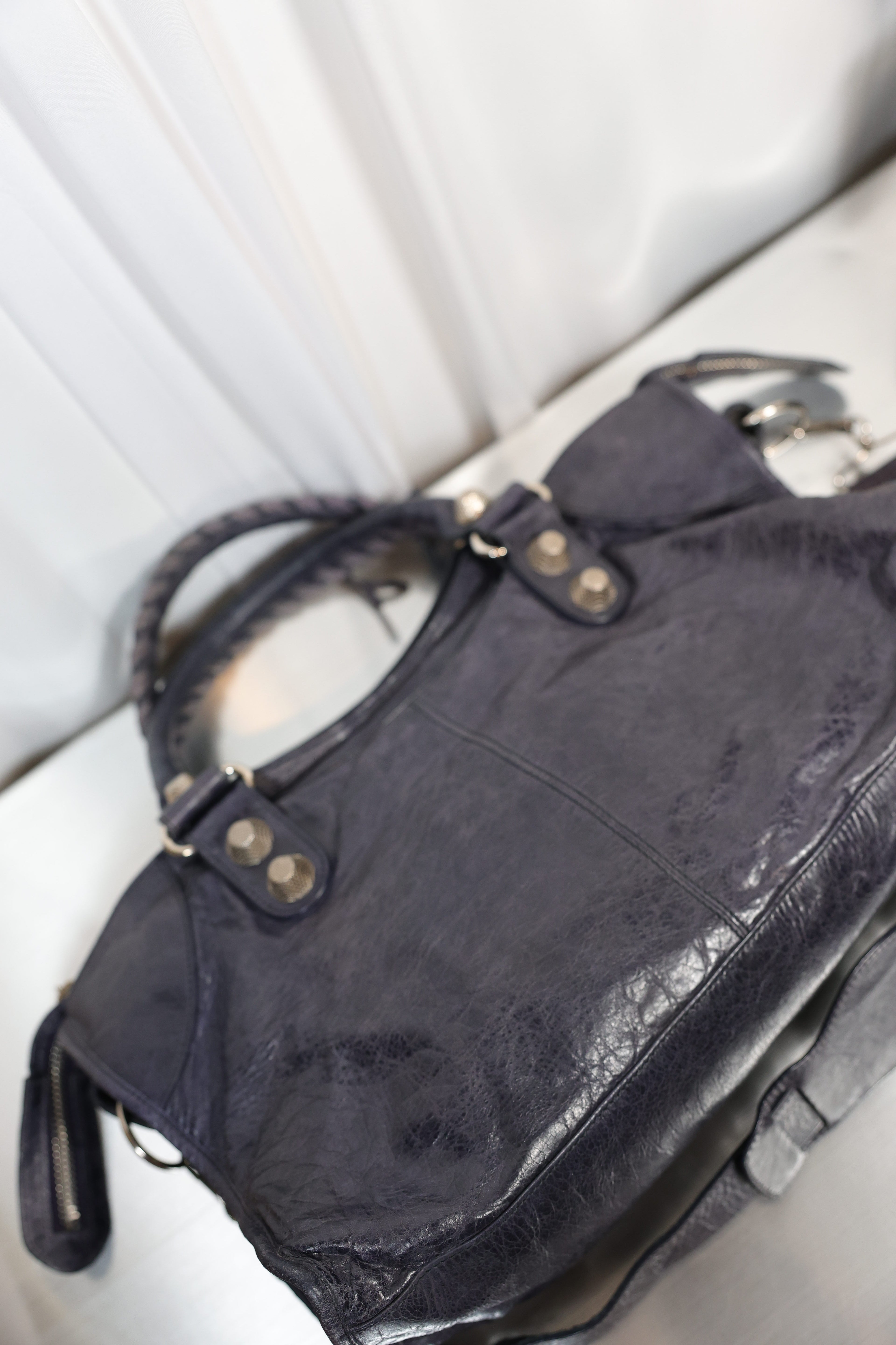 Balenciaga dark purple part time