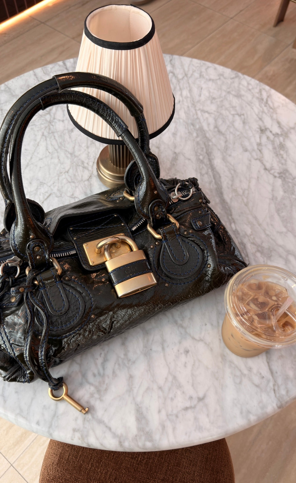 Chloe Paddington Dark Green Bag