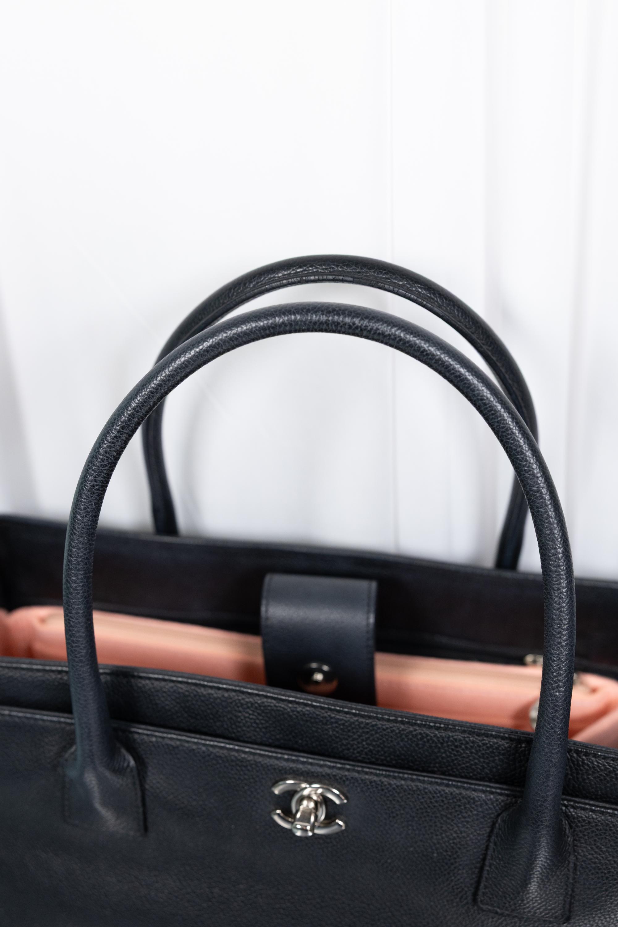 Chanel Dark Gray Cerf Tote