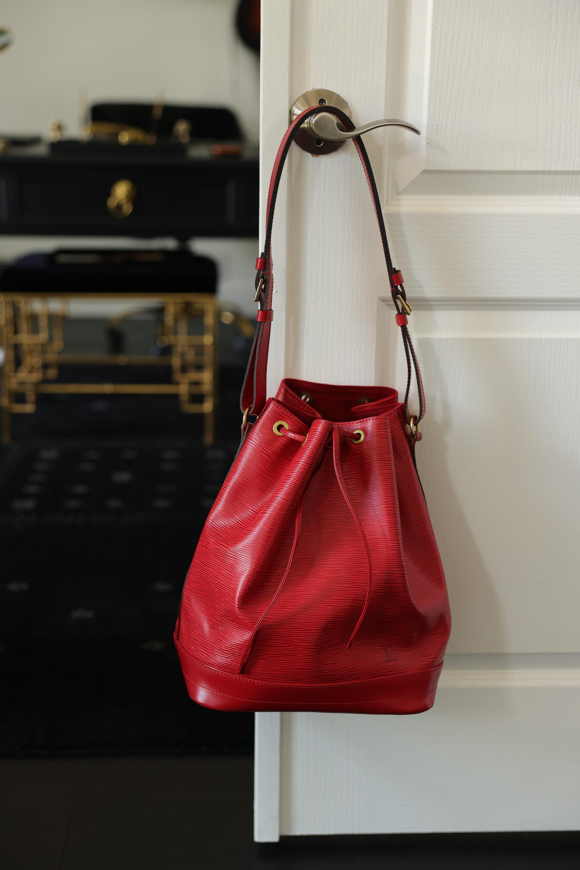 Louis Vuitton Red Epi Noe GM Bag