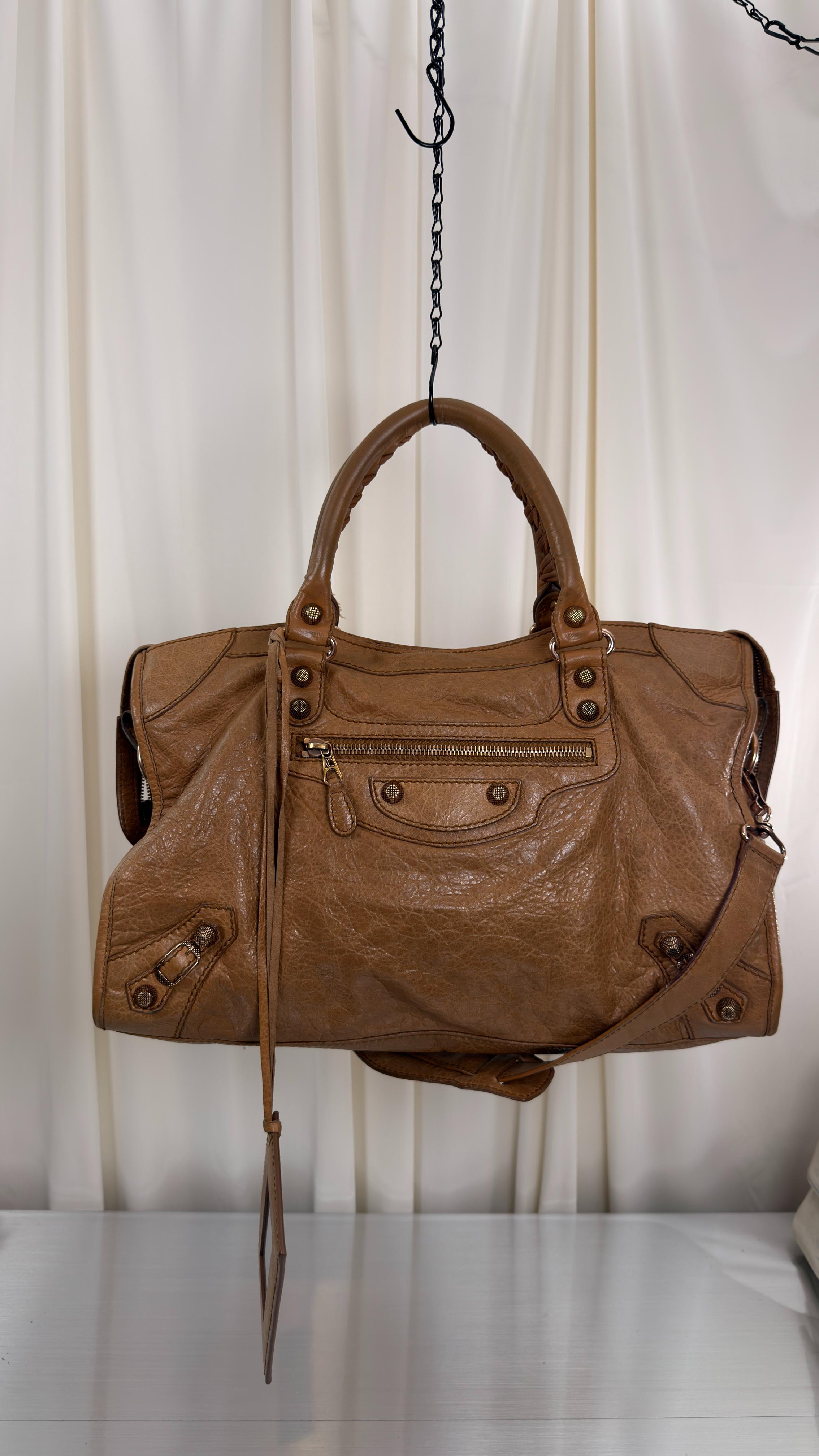 Balenciaga Camel City Bag