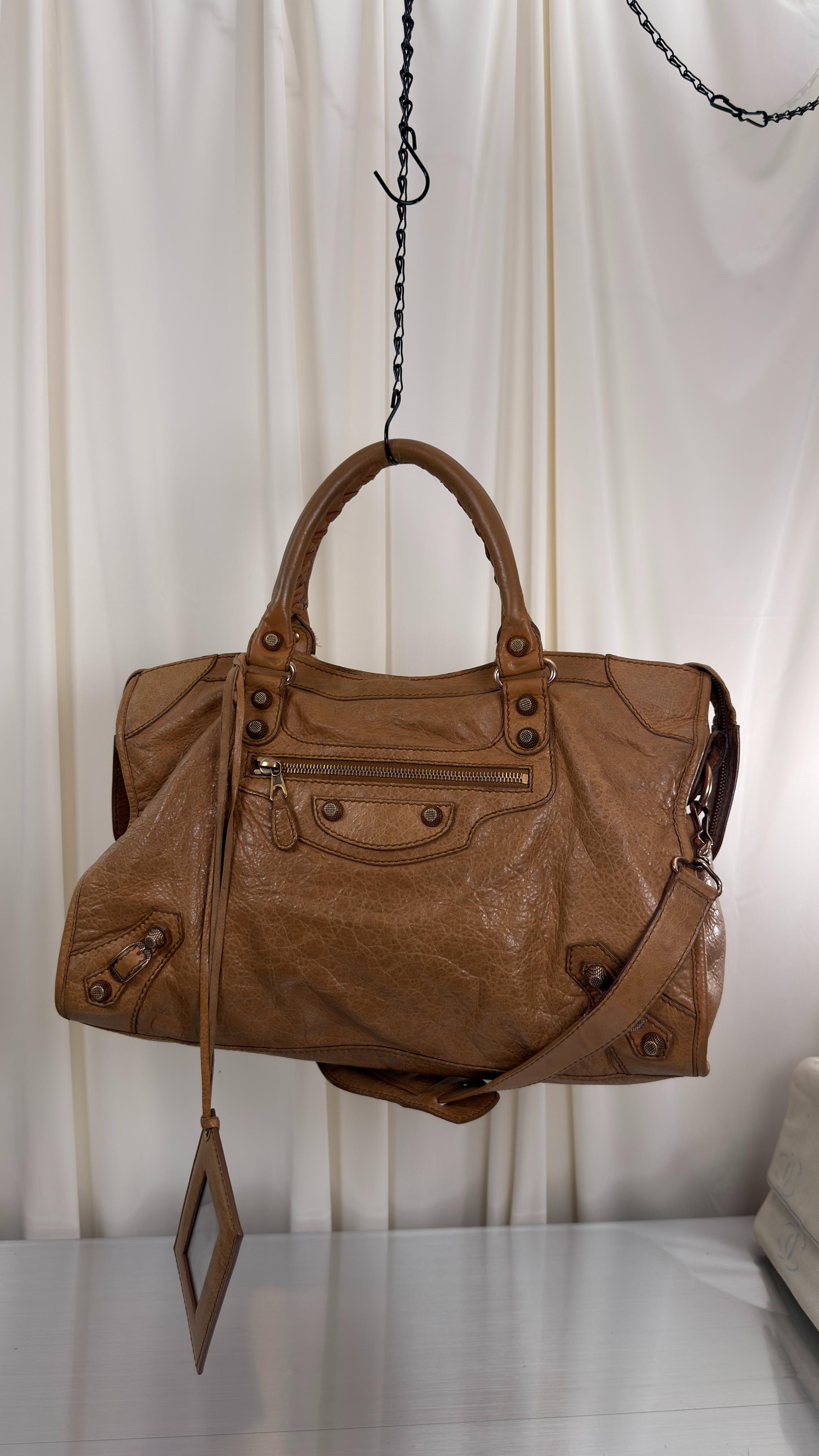 Balenciaga Camel City Bag