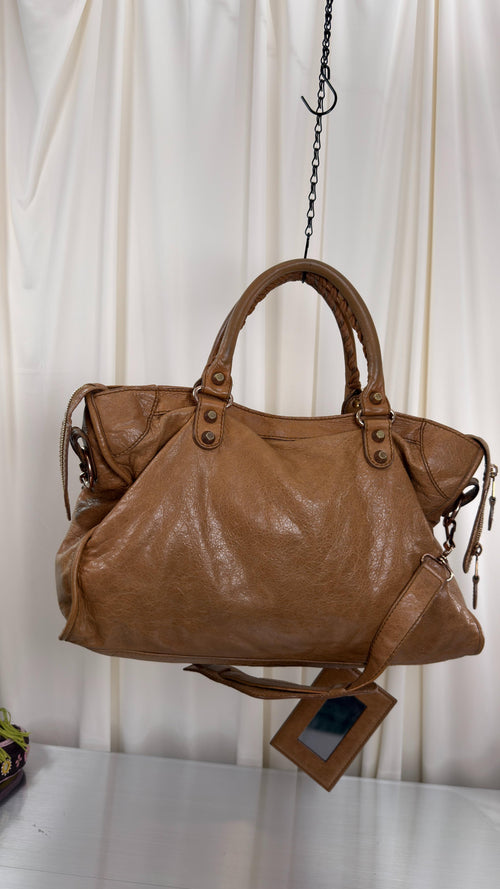 Balenciaga Camel City Bag