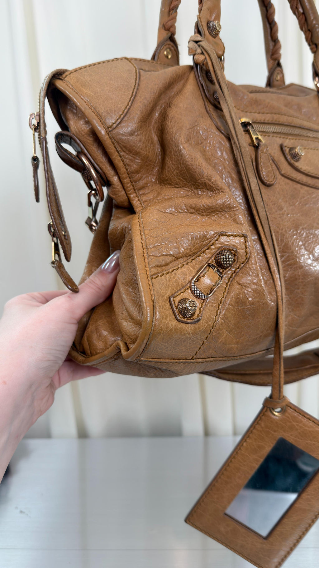 Balenciaga Camel City Bag