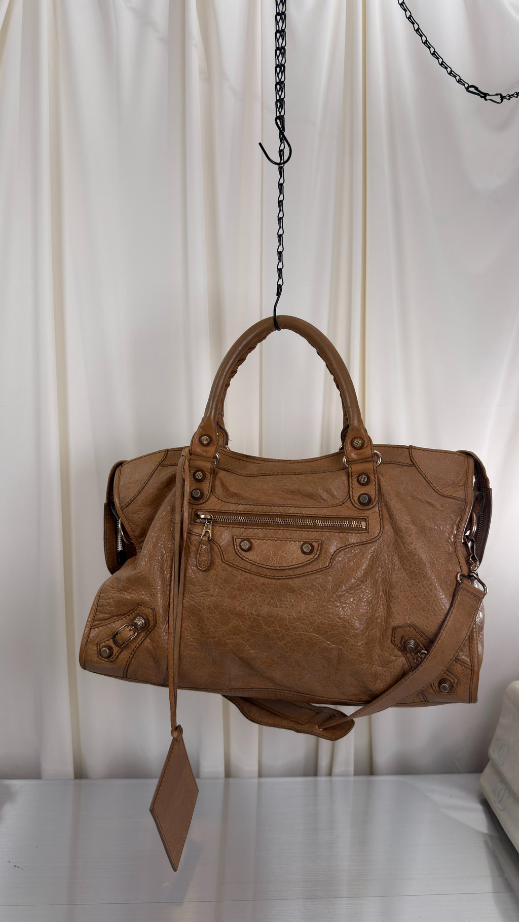 Balenciaga Camel City Bag