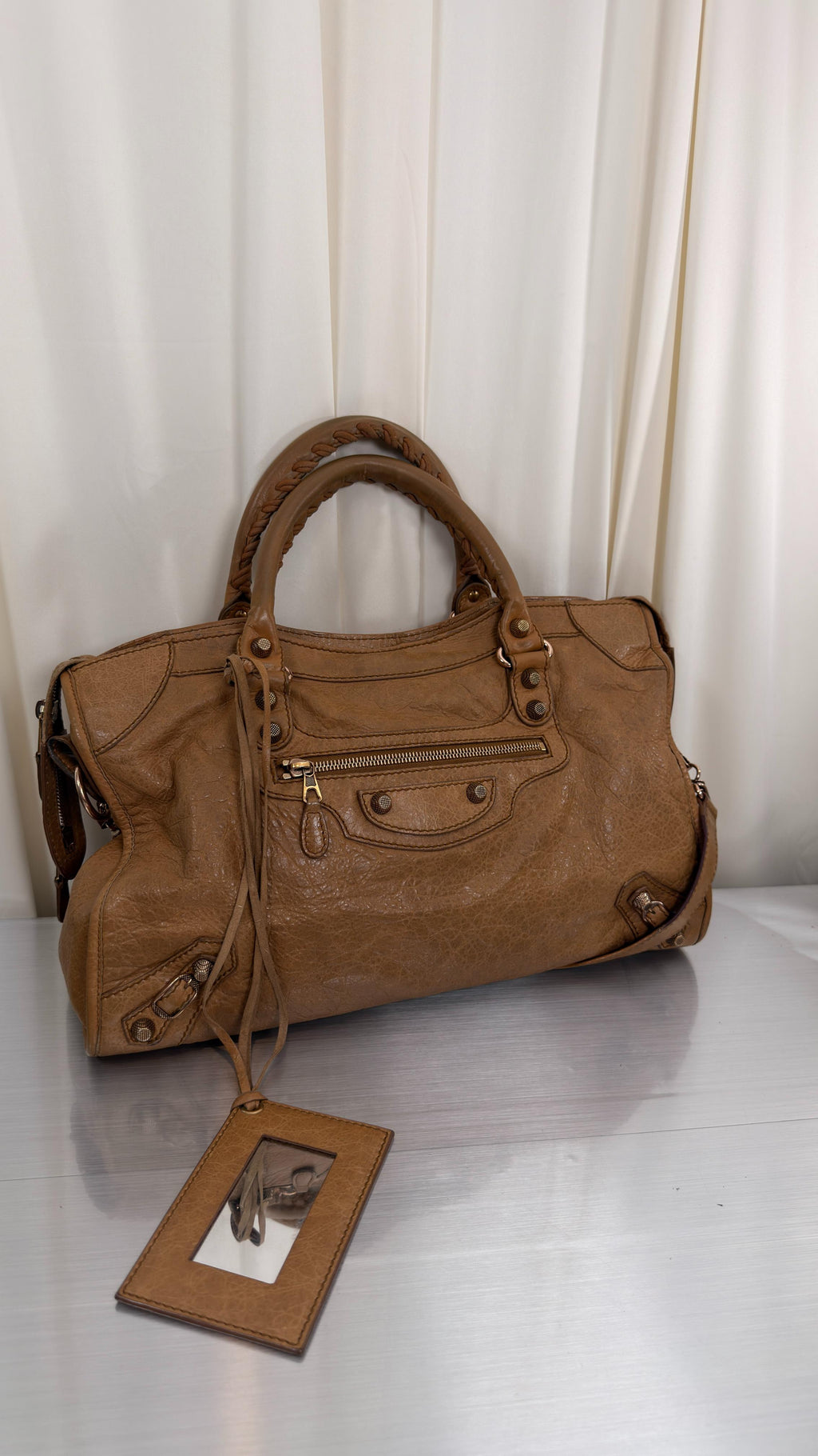 Balenciaga Camel City Bag