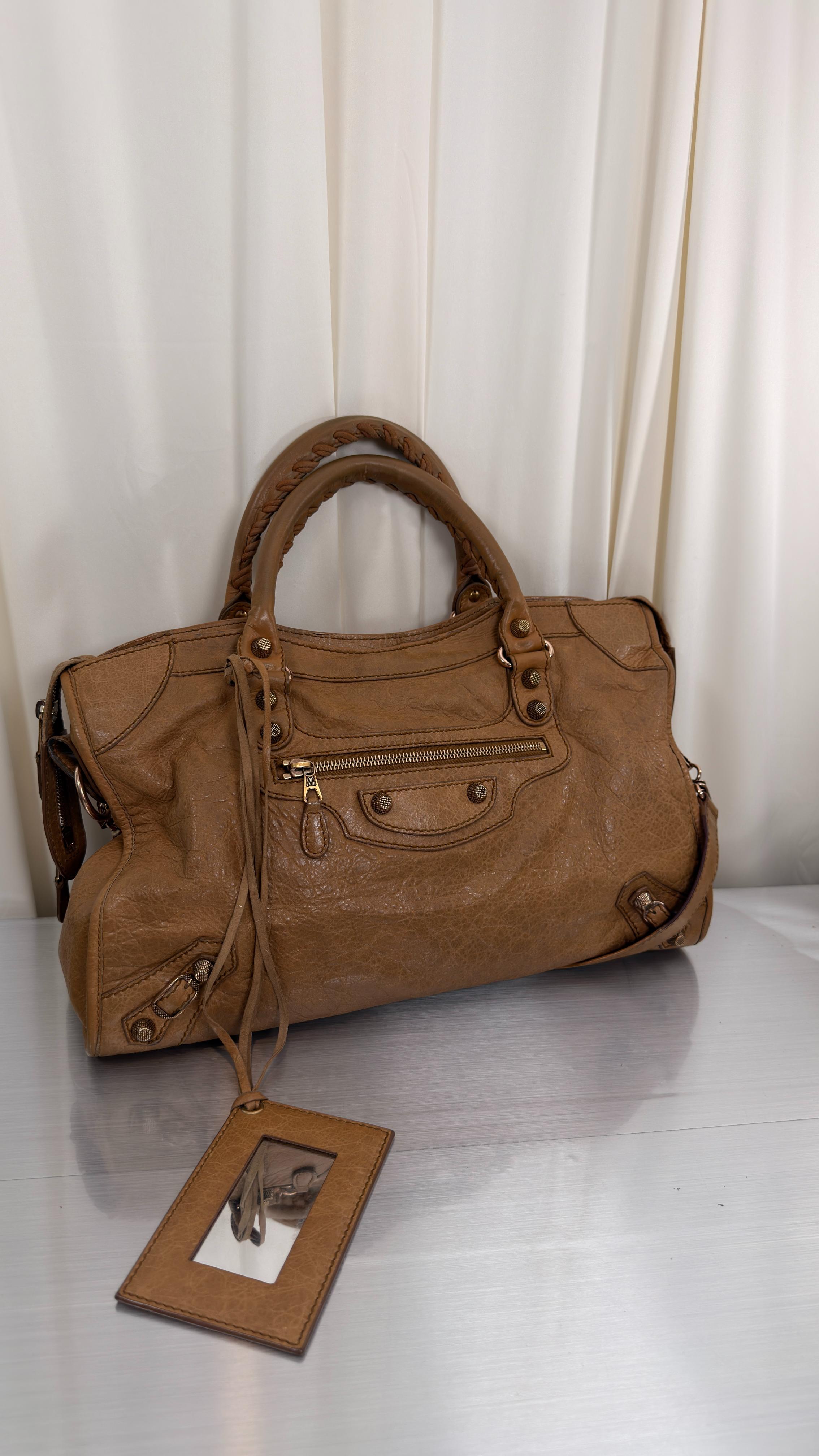 Balenciaga Camel City Bag