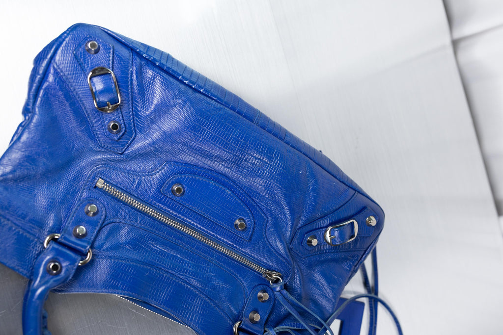 Balenciaga Rare Lizard Embossed First Bag