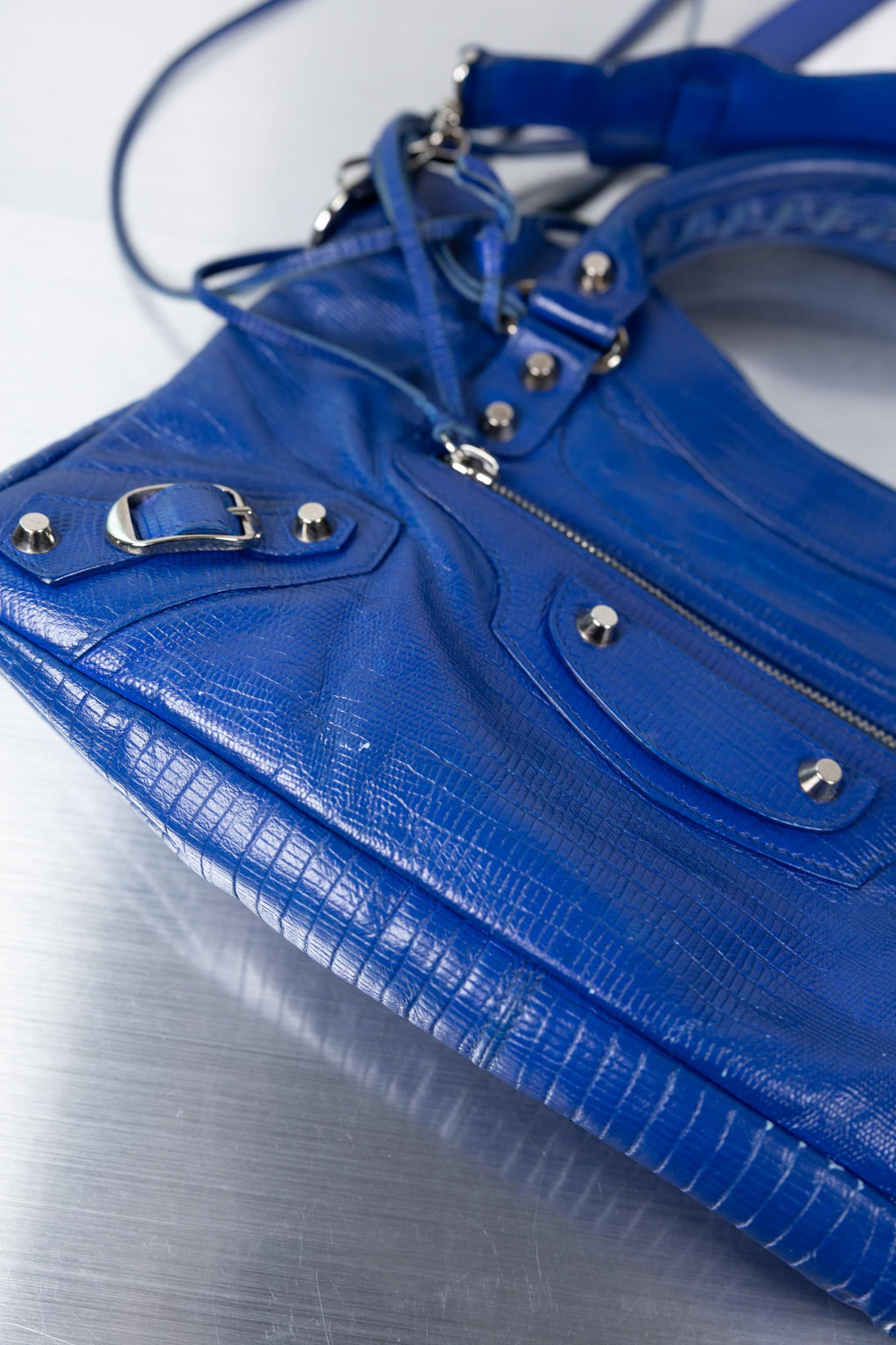 Balenciaga Rare Lizard Embossed First Bag