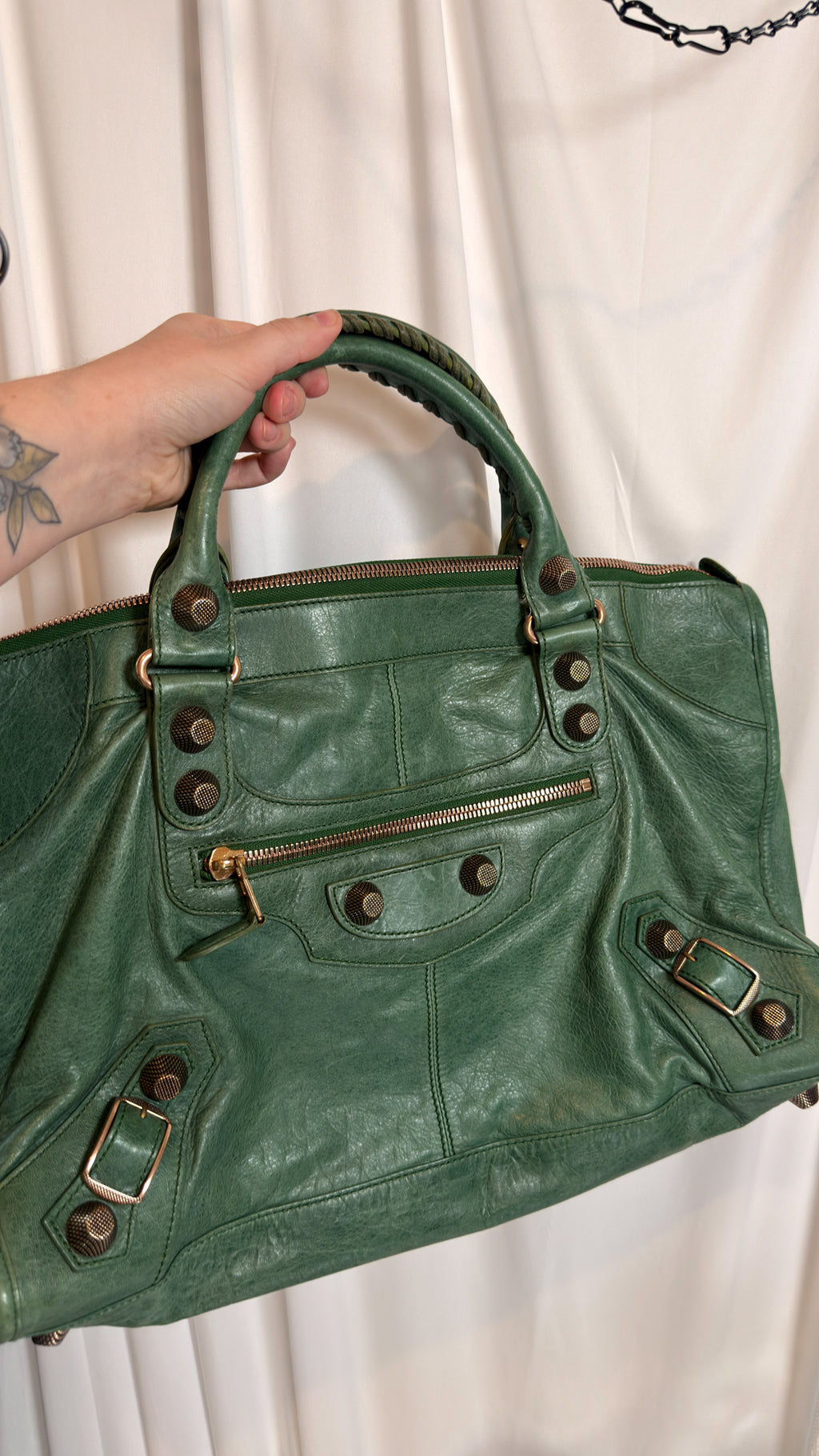 Balenciaga Rare Cypress Green Giant 21 Work bag