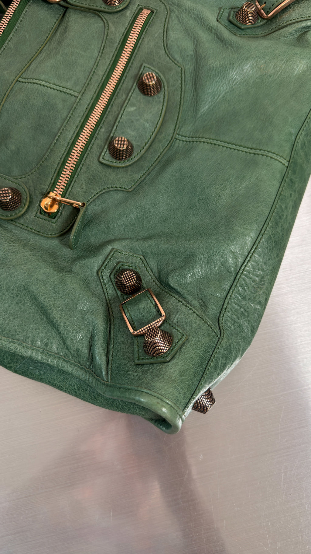 Balenciaga Rare Cypress Green Giant 21 Work bag