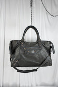 Balenciaga Gray Medium City Bag