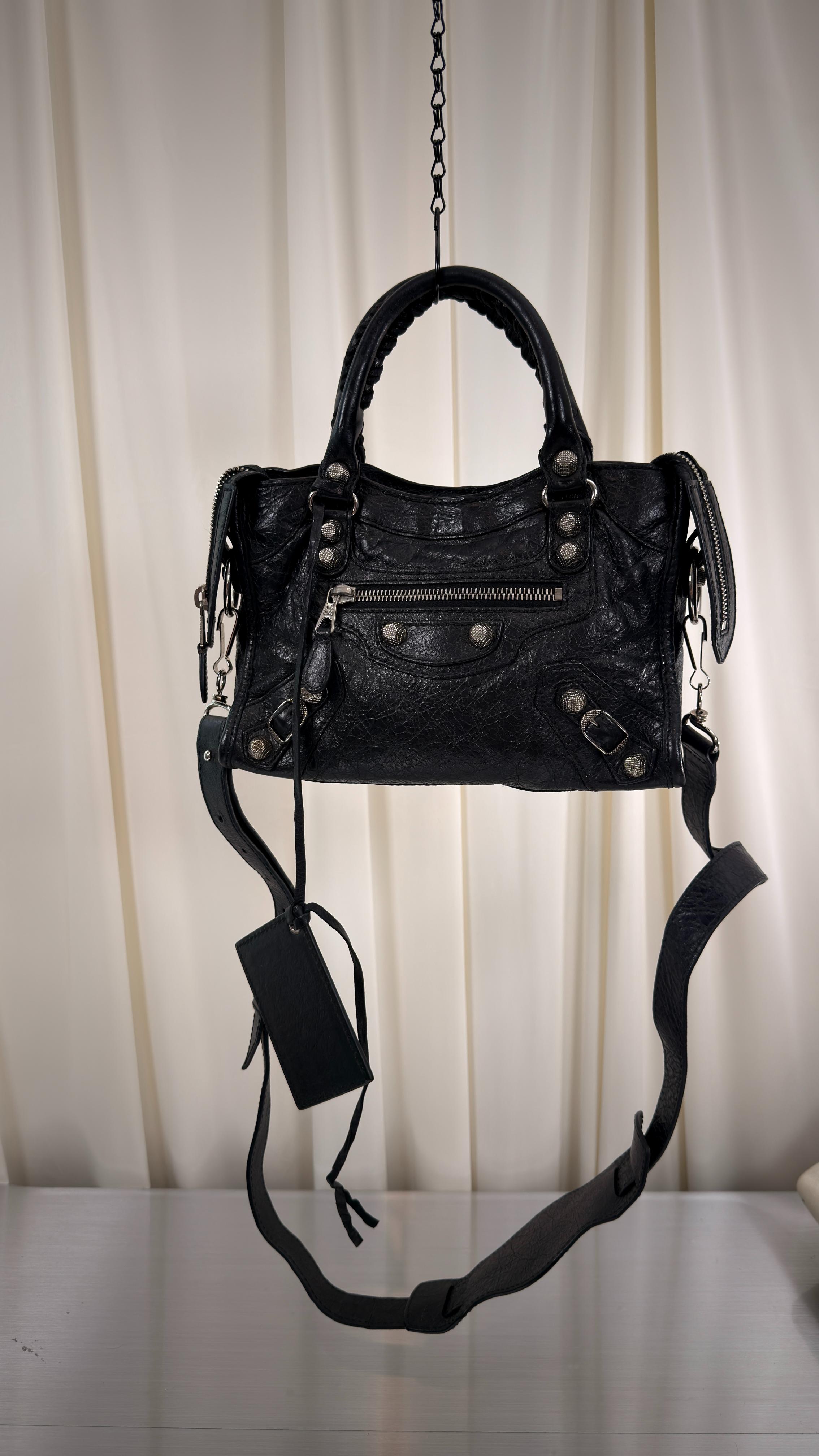 Balenciaga Black Mini City Bag